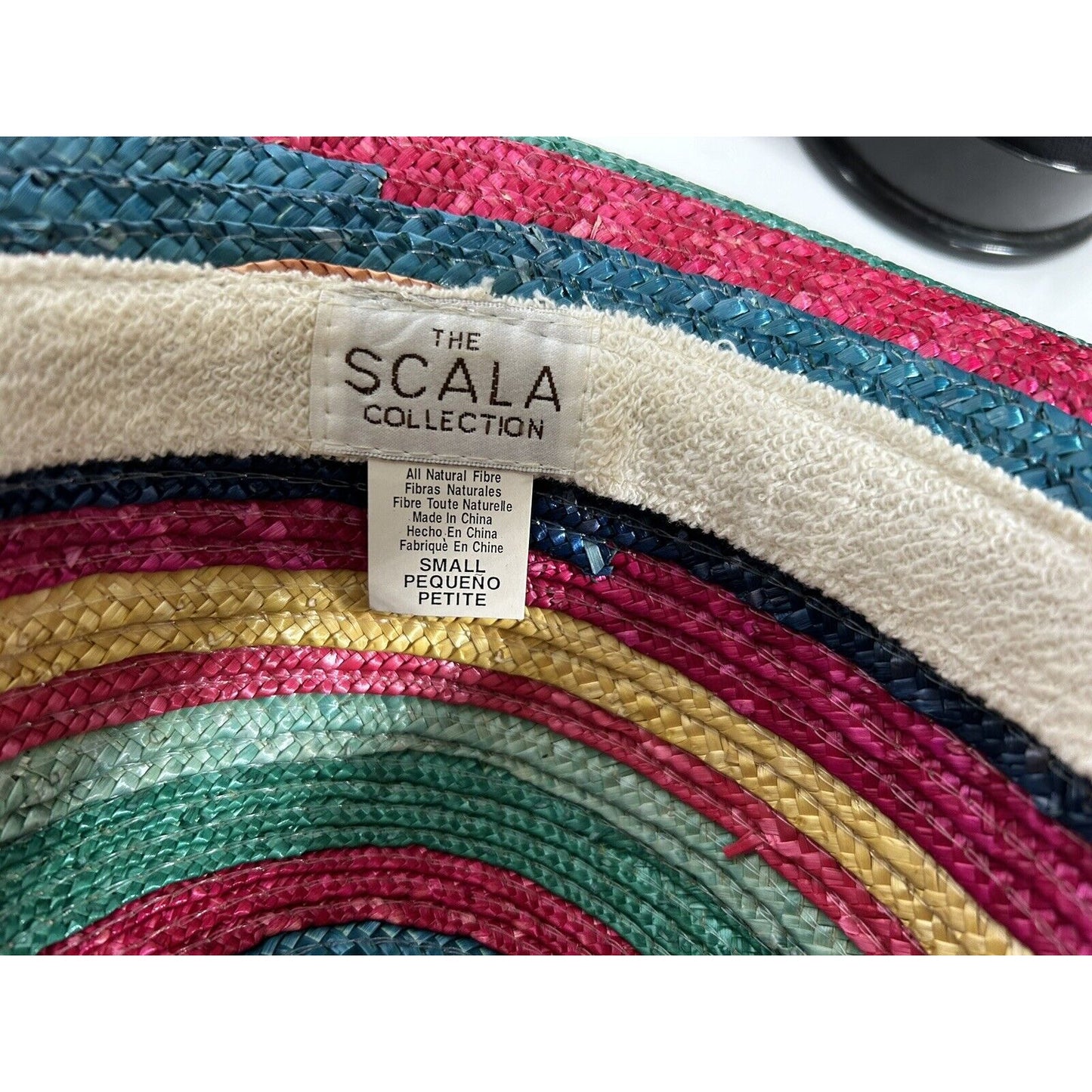 The Scala Collection Rainbow Rolled Brim Women’s Sun Hat S Small