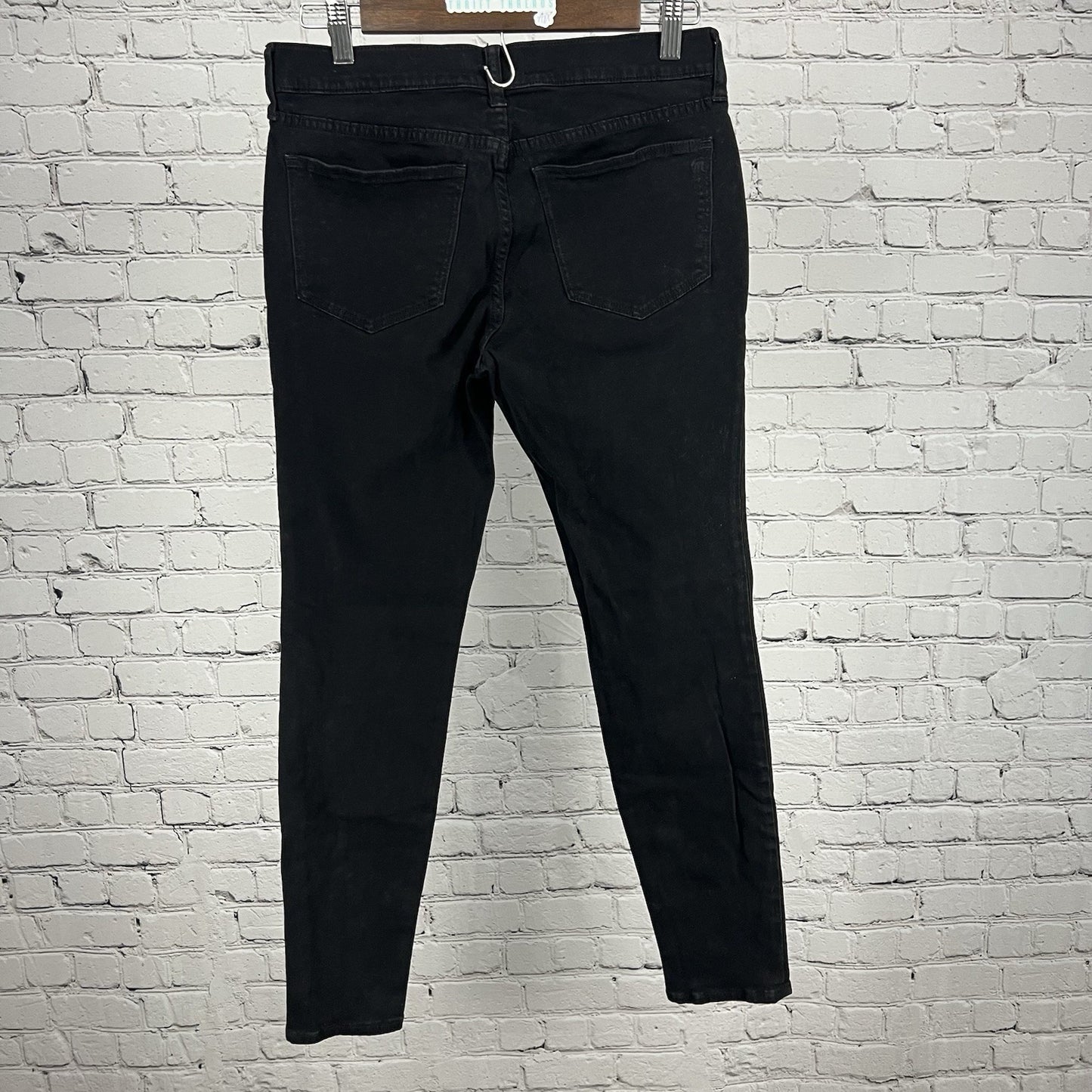 Madewell Black Denim Skinny Skinny Ankle High Riser Stretch Jeans 28 (30x28)