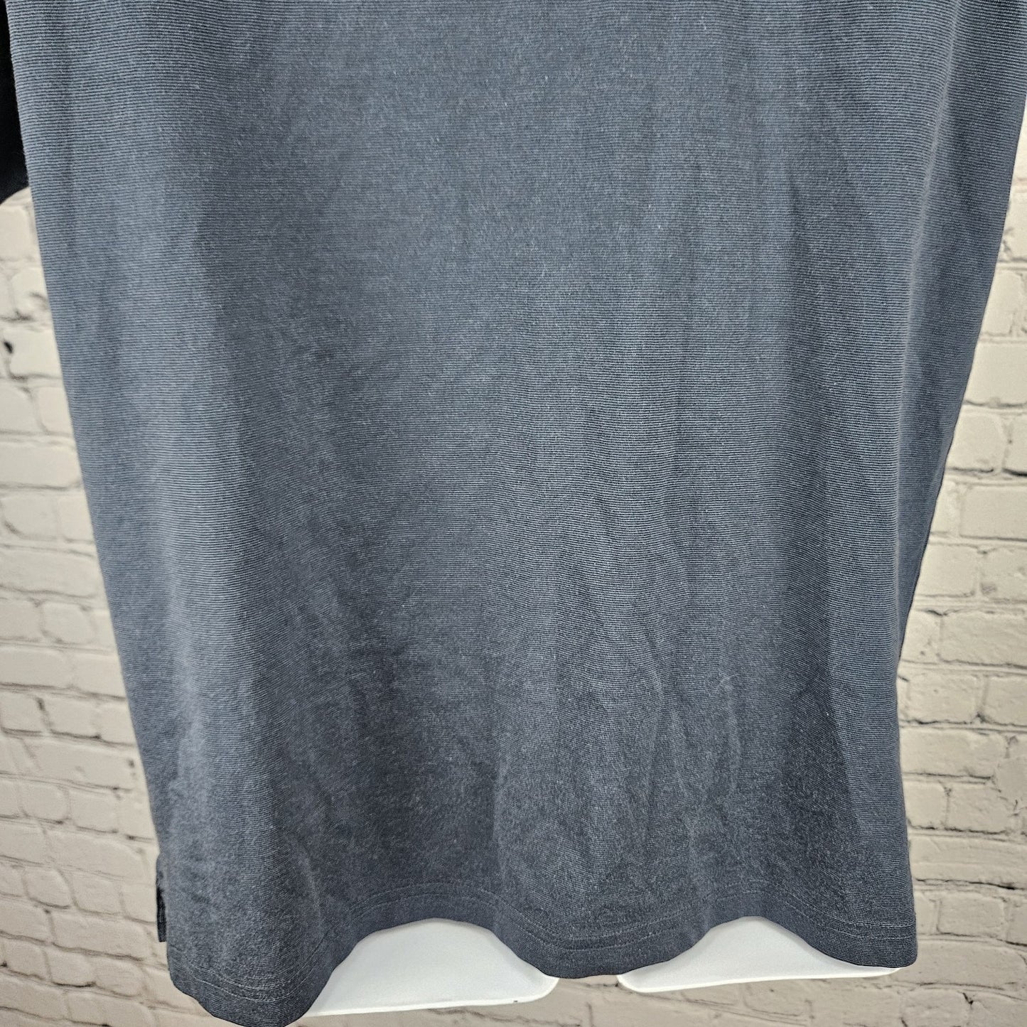 Travis Mathew Blue Pima Cotton Blend Logo Short Sleeve Golf Polo Shirt Medium M