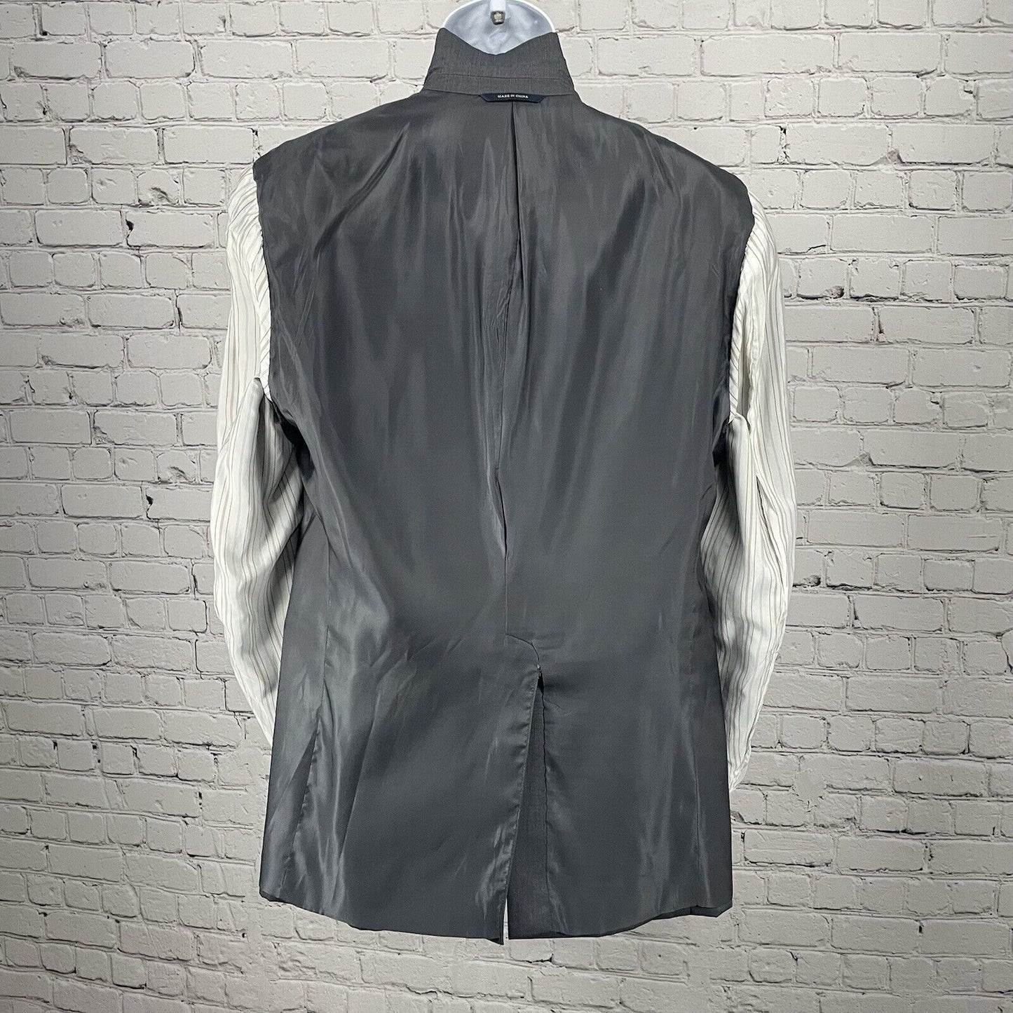 Ralph Lauren Grey 100% Wool Blazer Sports Jacket 2 Button Vented Notch Size 40L