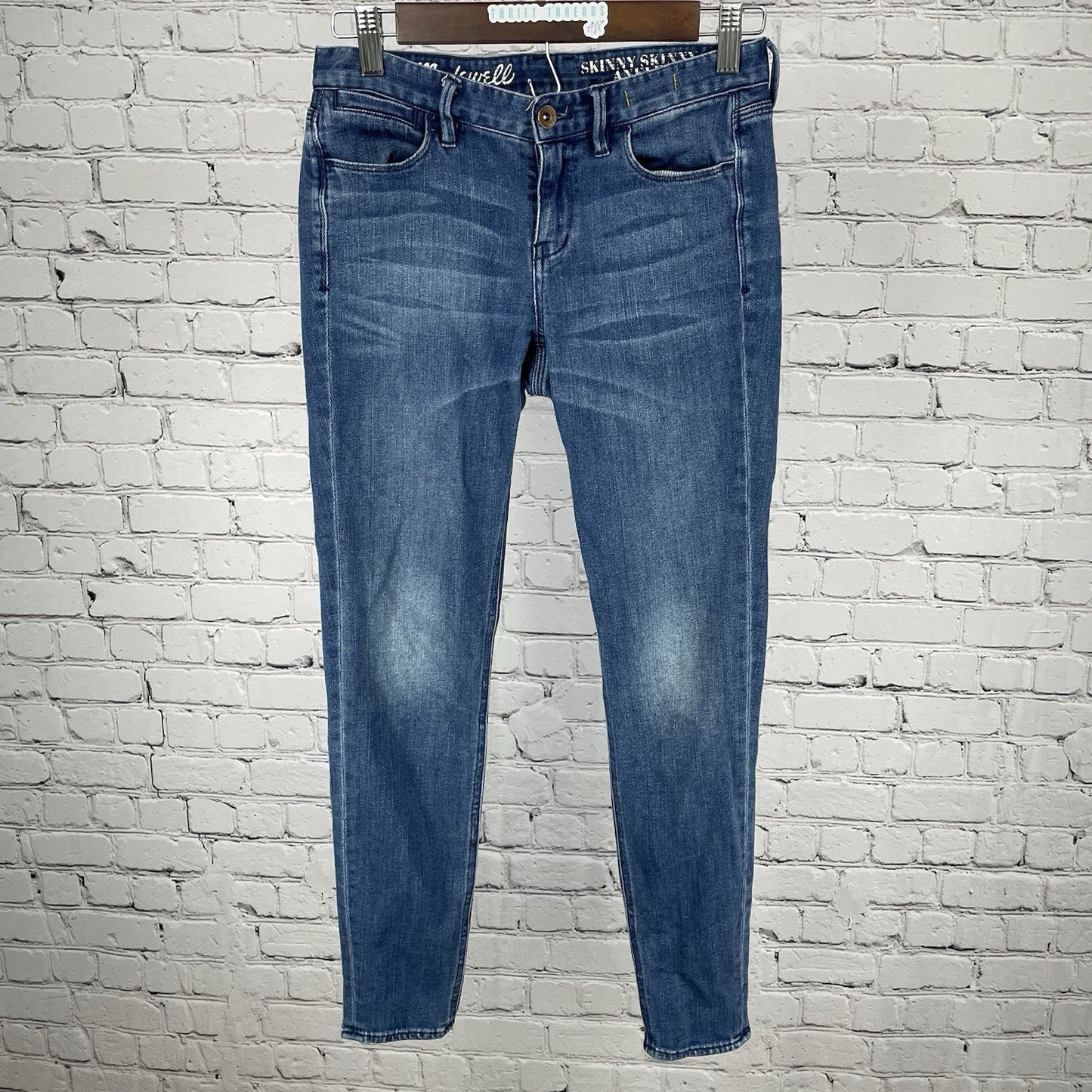 Madewell Blue Denim Skinny Skinny Ankle Low Rise Jeans Size 25 (26x27)