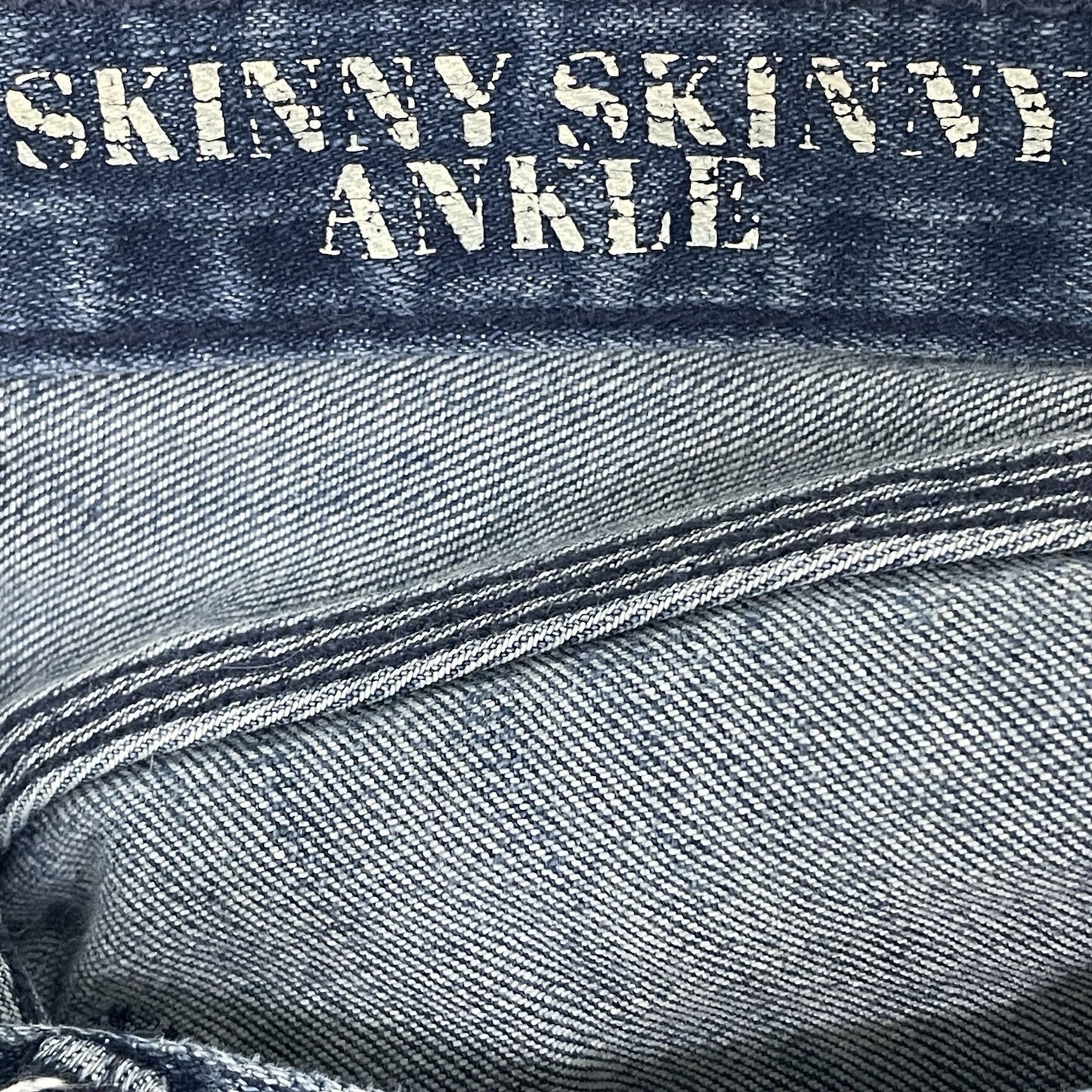 Madewell Blue Denim Skinny Skinny Ankle Low Rise Jeans Size 25 (26x27)