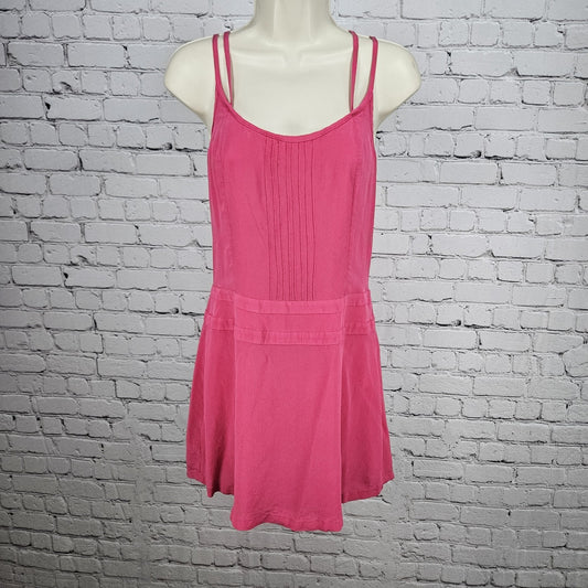 Walter Pink 100% Silk Strappy Crossback Lightweight Silk Lined Mini Dress 4