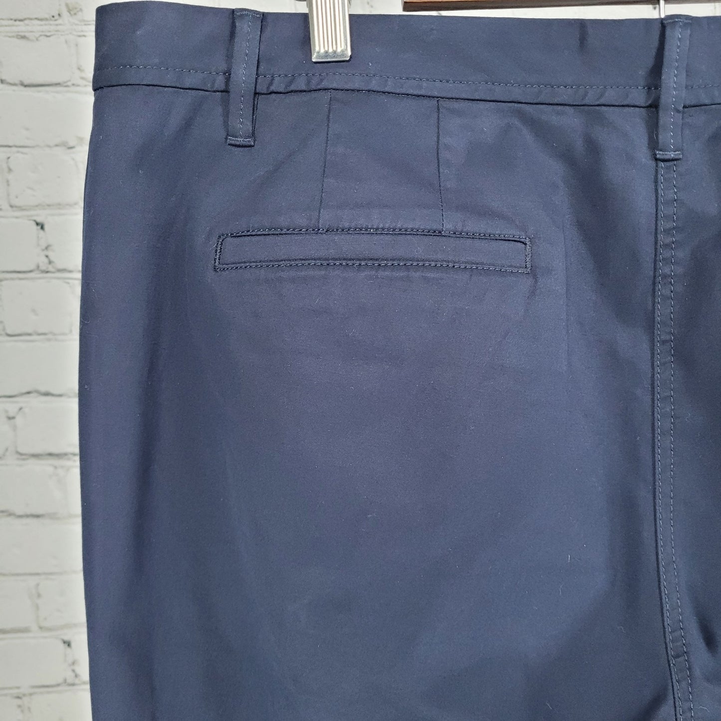 Talbots Navy Cotton Stretch High Rise Relaxed Chino Pants Size 16 (39x30)