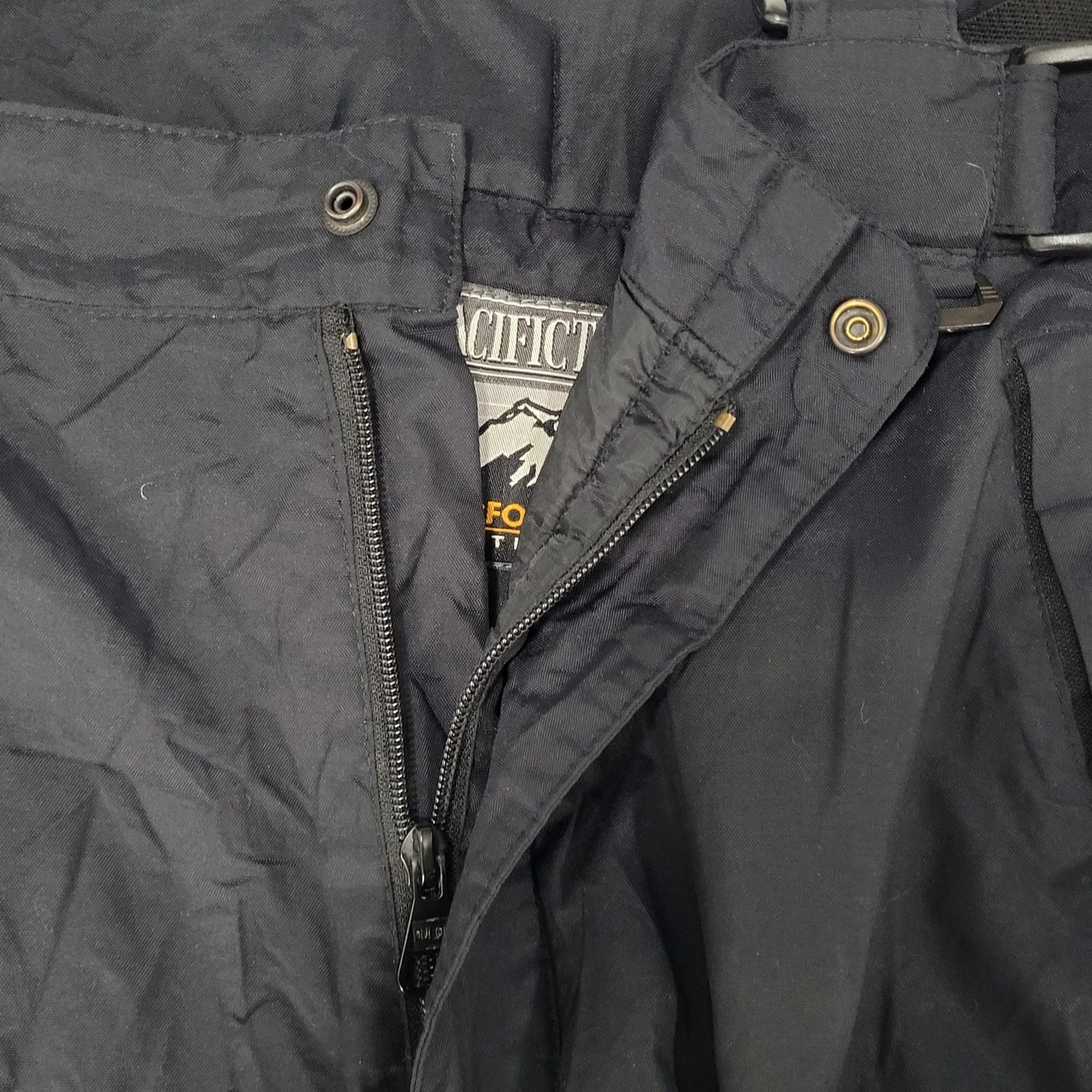 Pacific Trail Black Performance Outwear Ski Bib Overalls Pants Size Large L