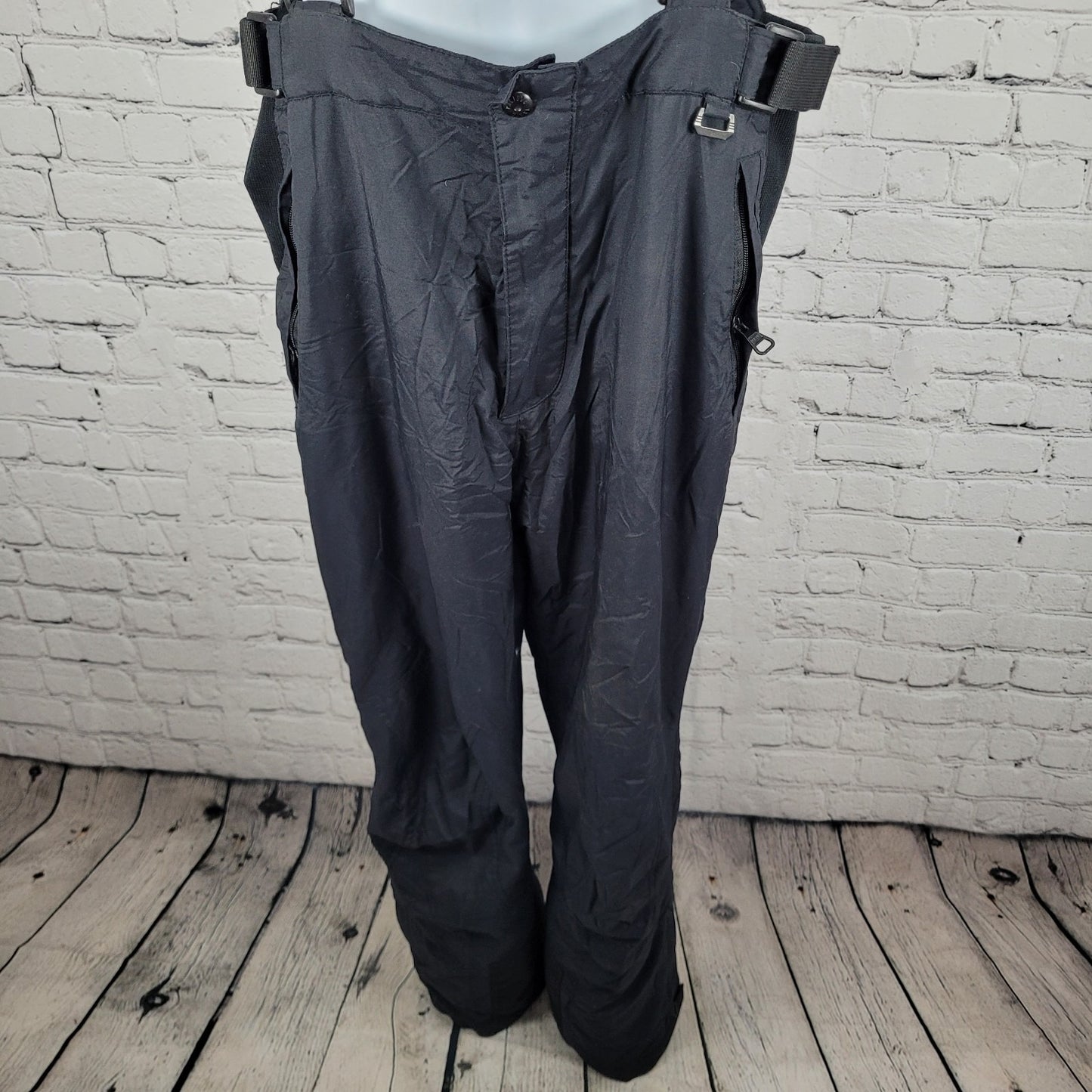 Pacific Trail Black Performance Outwear Ski Bib Overalls Pants Size Large L