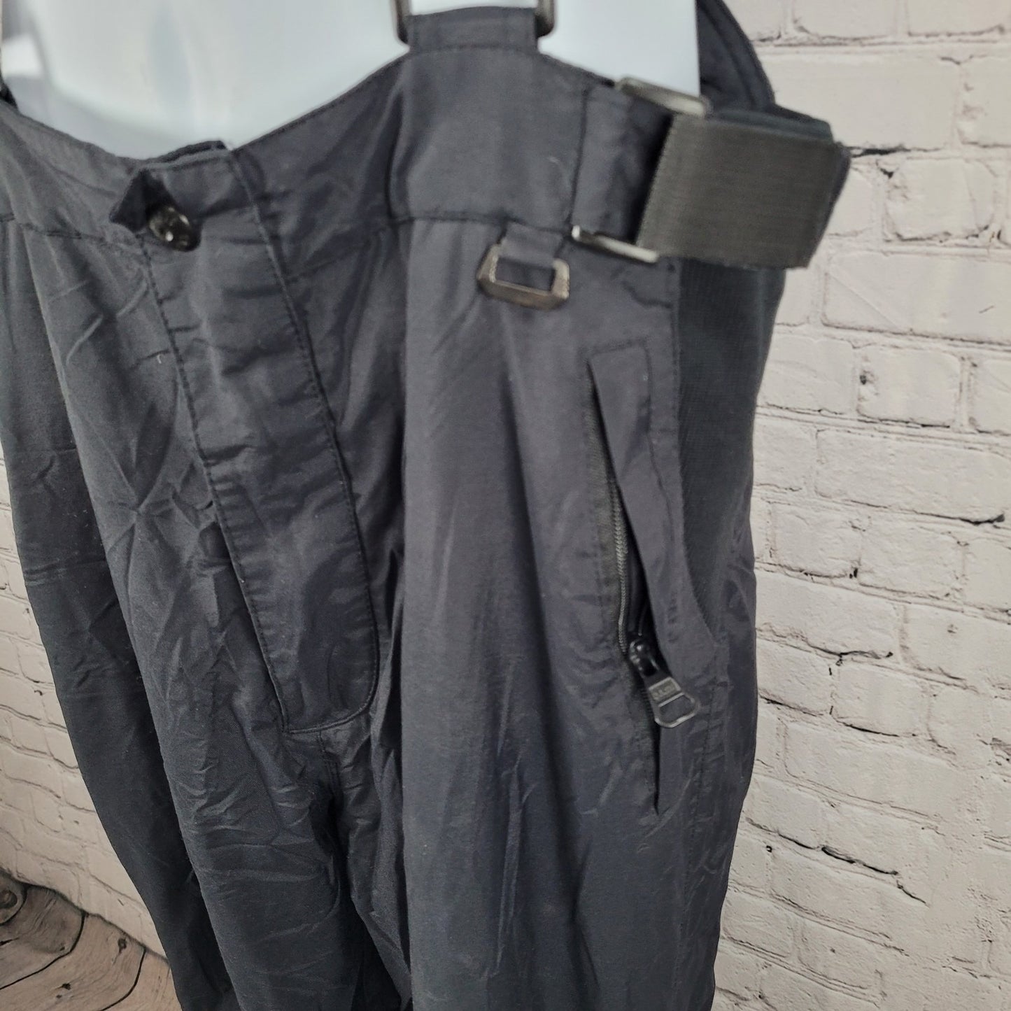 Pacific Trail Black Performance Outwear Ski Bib Overalls Pants Size Large L
