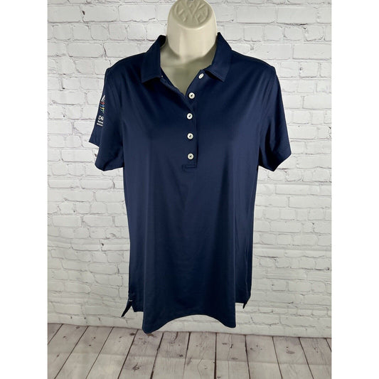 Peter Millar Women’s UPF 50+ World Golf Championships Navy Blue Collared Shirt L