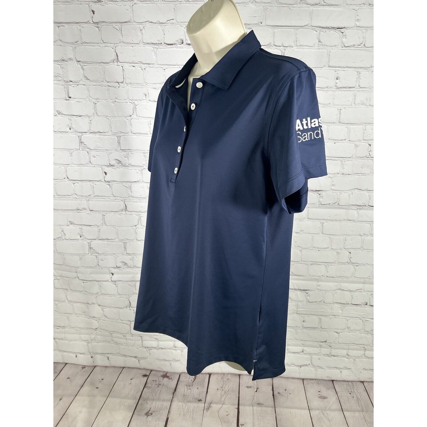 Peter Millar Women’s UPF 50+ World Golf Championships Navy Blue Collared Shirt L