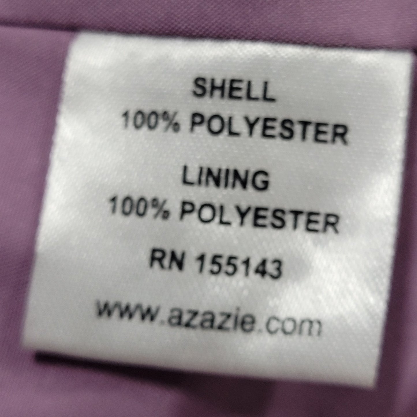 Azazie Purple Chiffon Strappy Pleated Lined A-Line Bridesmaid Dress Custom Size