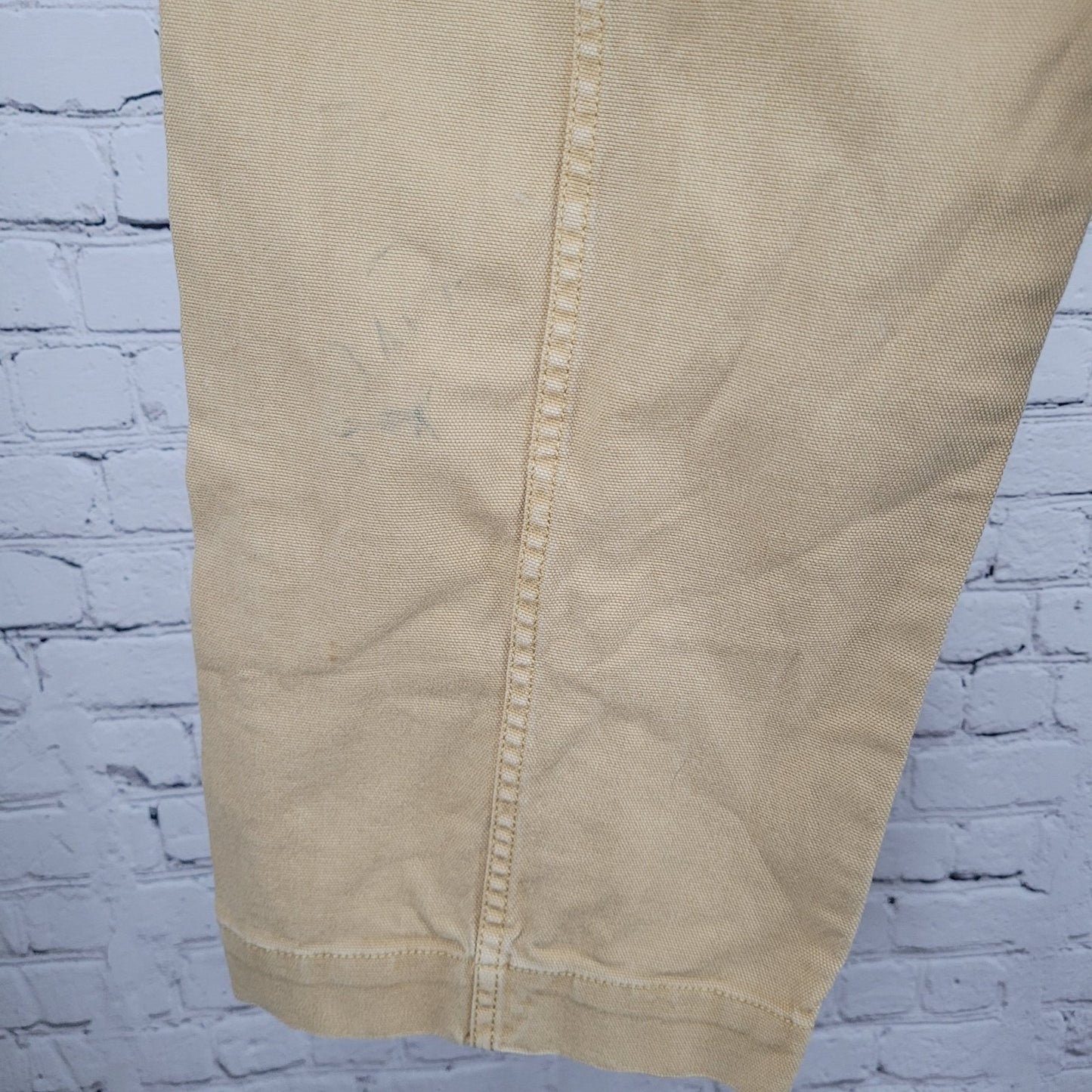 Madewell Tan Canvas Stretch High Rise Wide Leg Cropped Pants 29 (29x26)