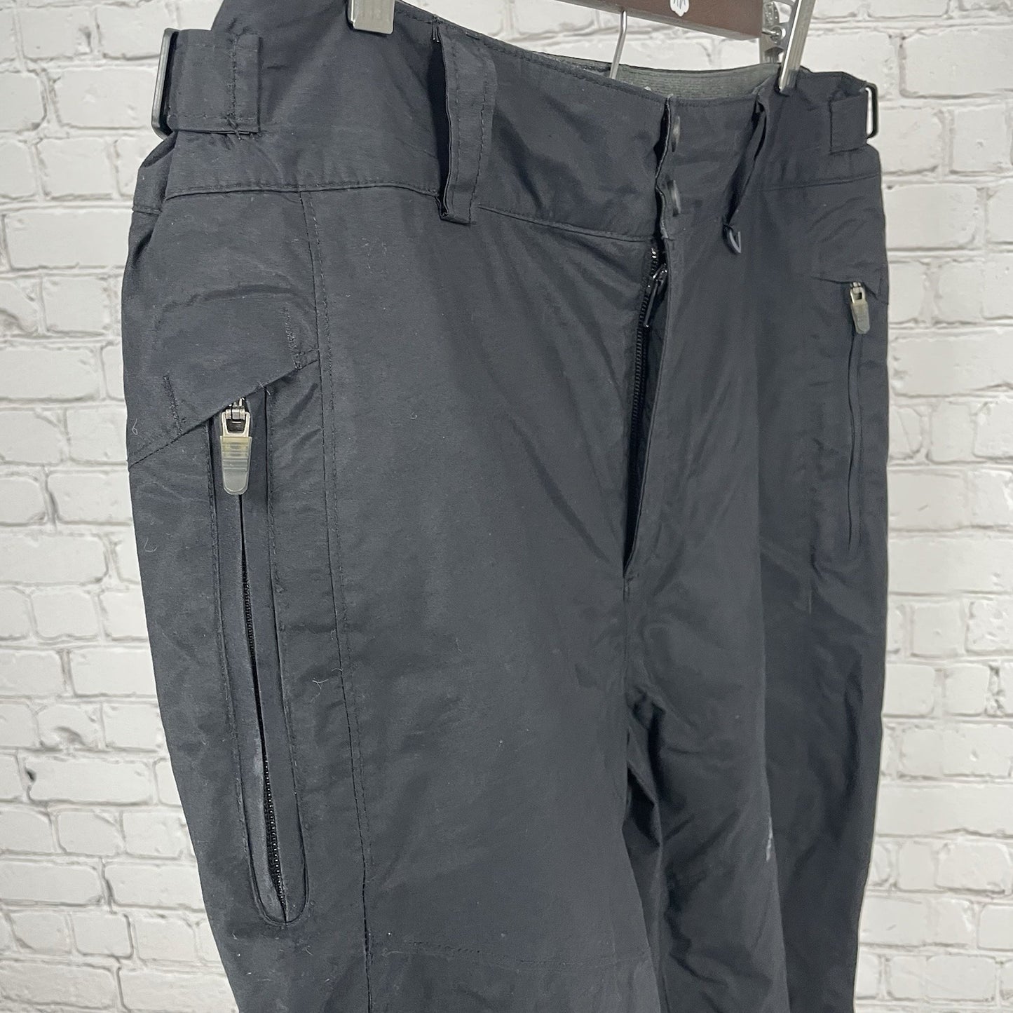 Columbia Black Omni Tech Adjustable Waist Snow Ski Pants Size Large L (36x33)