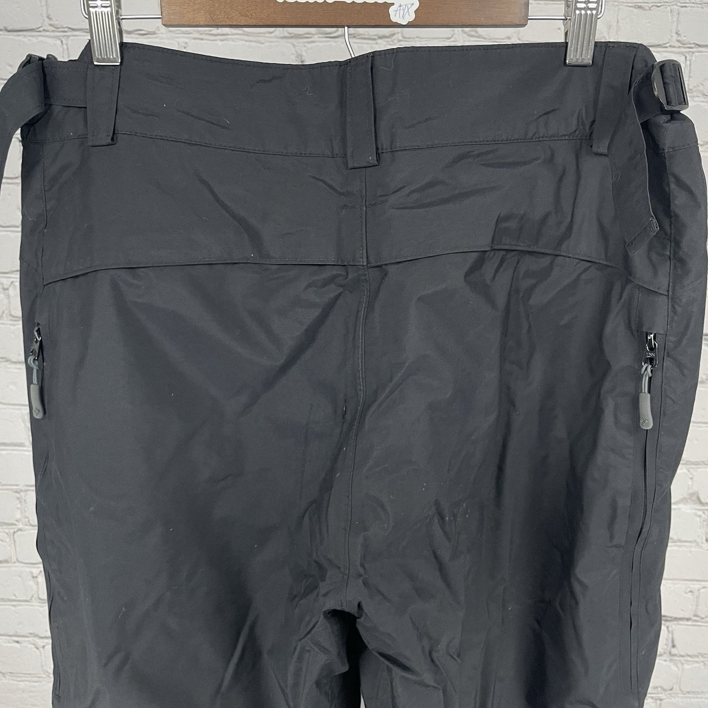 Columbia Black Omni Tech Adjustable Waist Snow Ski Pants Size Large L (36x33)