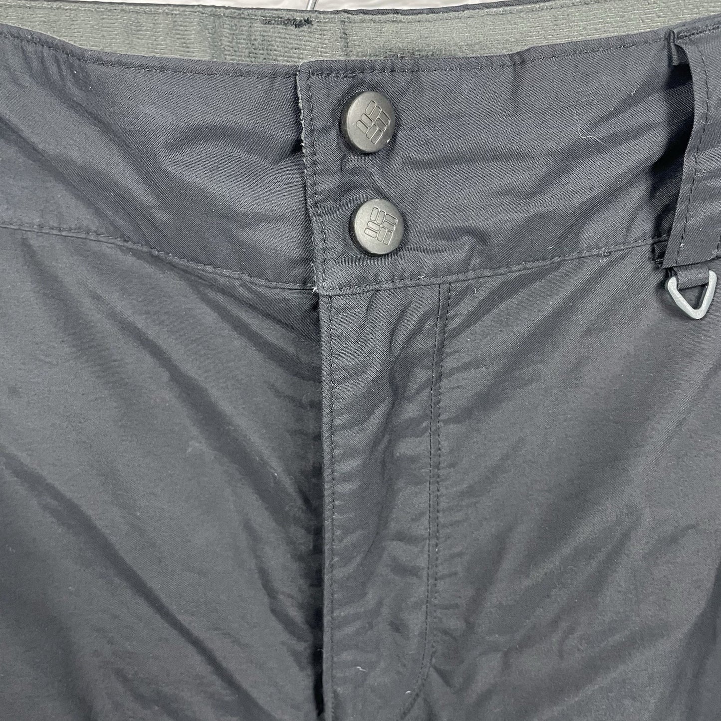 Columbia Black Omni Tech Adjustable Waist Snow Ski Pants Size Large L (36x33)