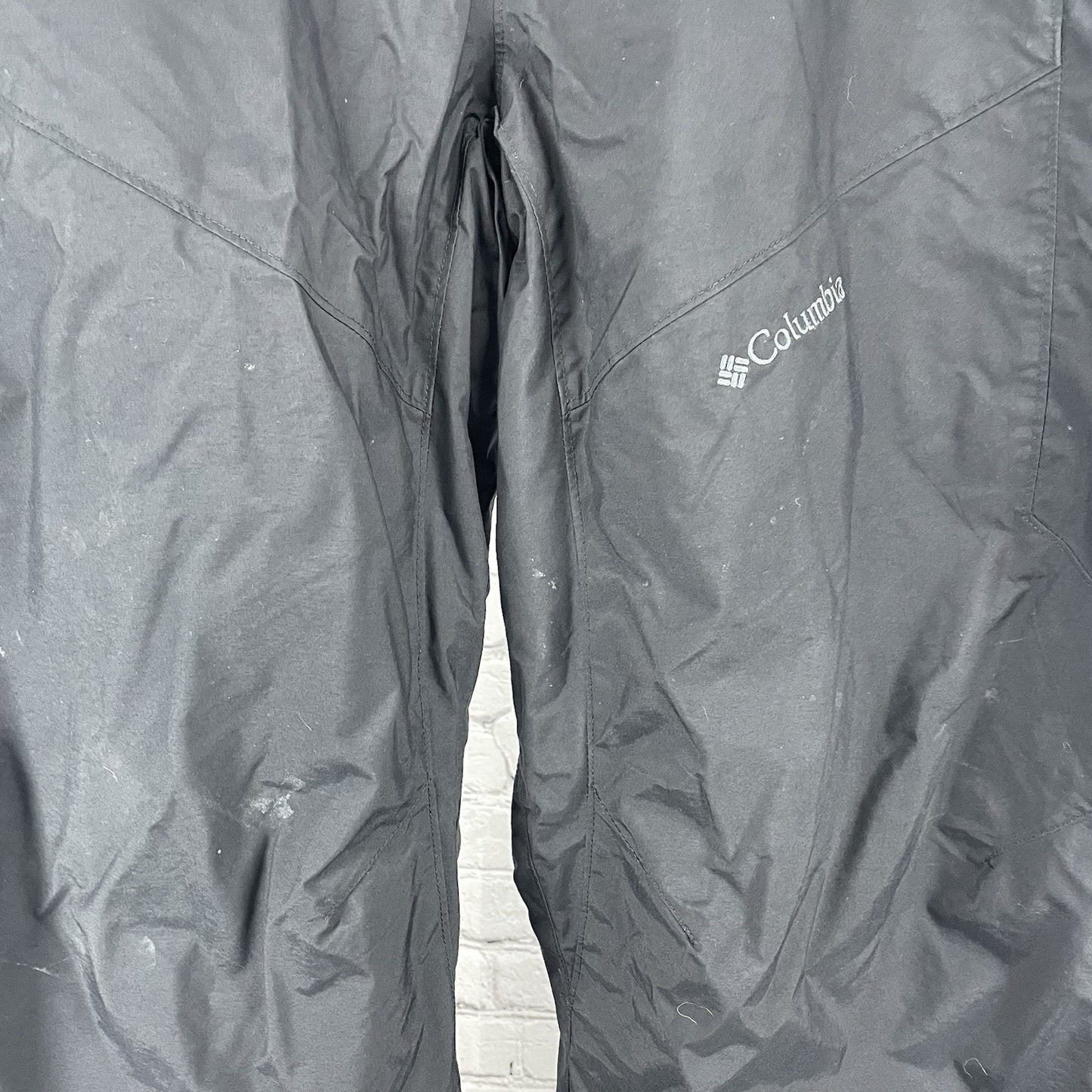 Columbia Black Omni Tech Adjustable Waist Snow Ski Pants Size Large L (36x33)