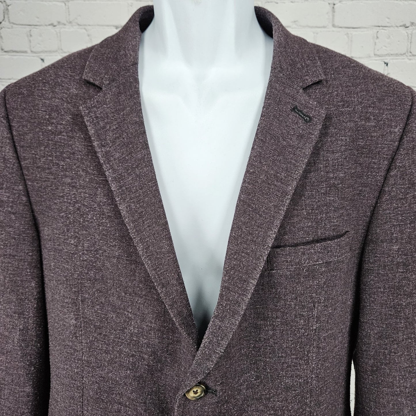 Topman Purple 2 Button Single Vented Notch Stretch Casual Blazer Sport Coat 44