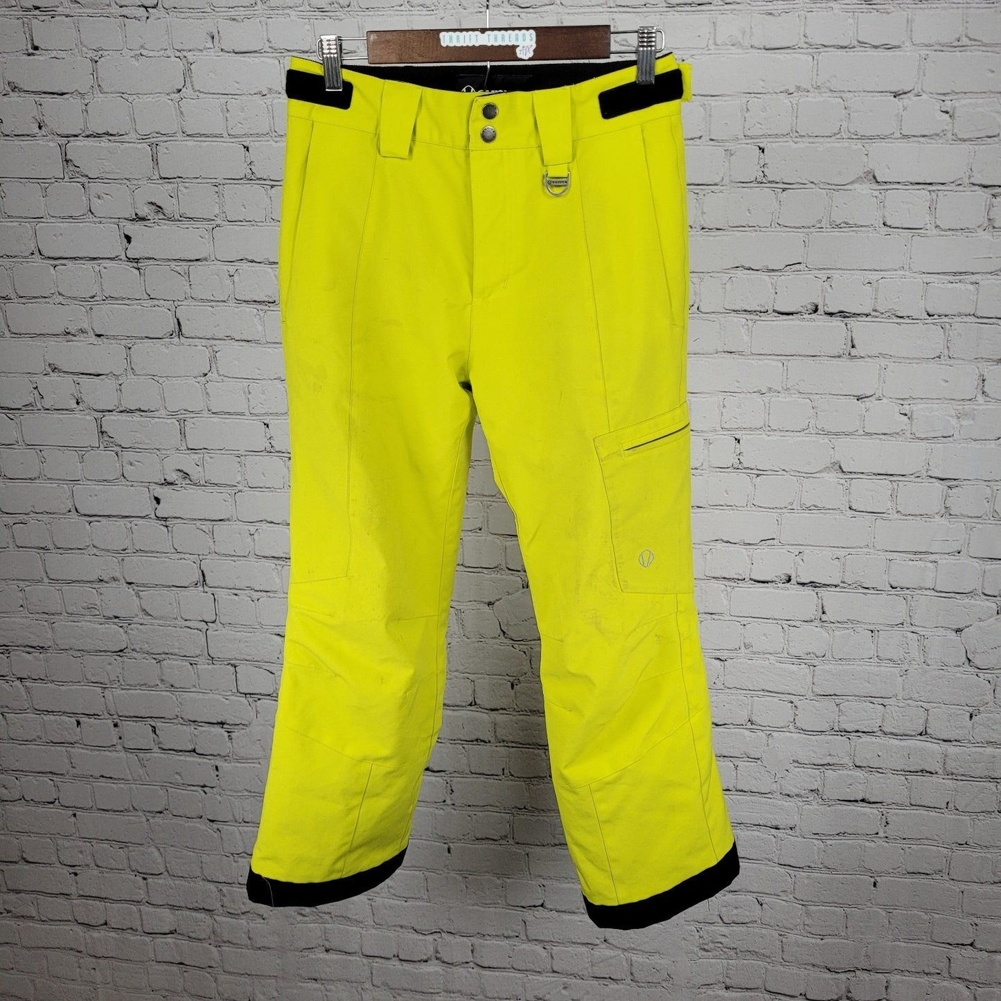 Sunice Yellow Insulated Heat-MX Adjustable Waist Zip Pockets Snow Pants Kids 10