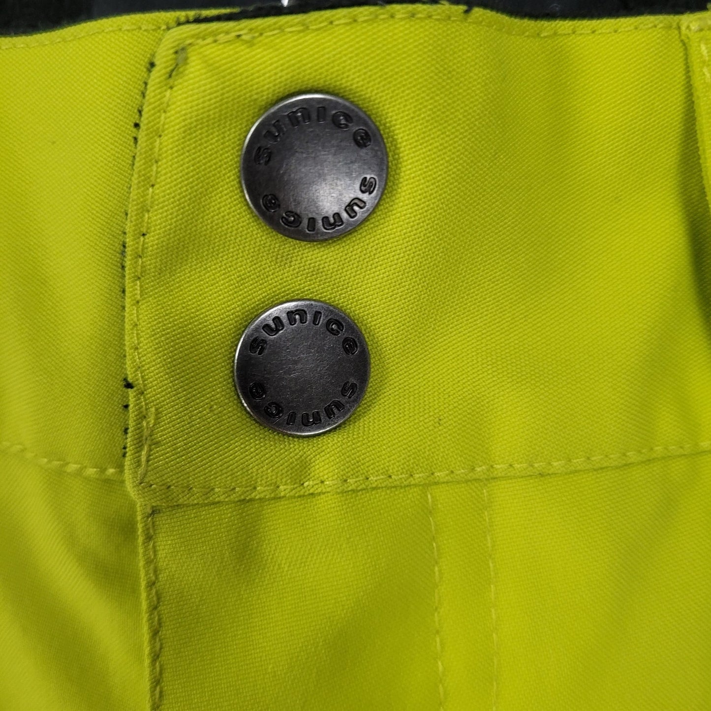 Sunice Yellow Insulated Heat-MX Adjustable Waist Zip Pockets Snow Pants Kids 10