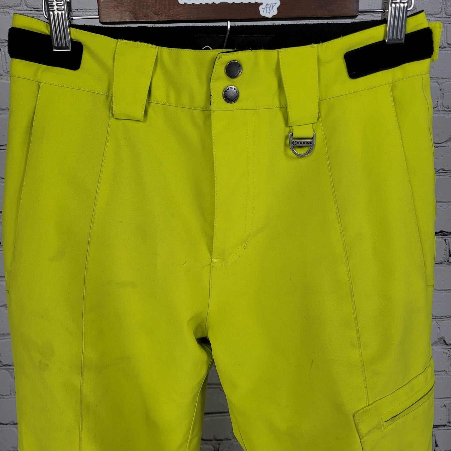 Sunice Yellow Insulated Heat-MX Adjustable Waist Zip Pockets Snow Pants Kids 10