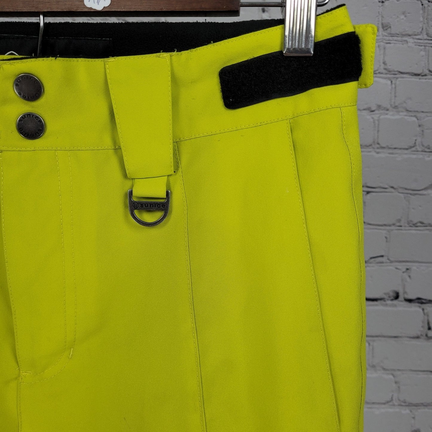 Sunice Yellow Insulated Heat-MX Adjustable Waist Zip Pockets Snow Pants Kids 10