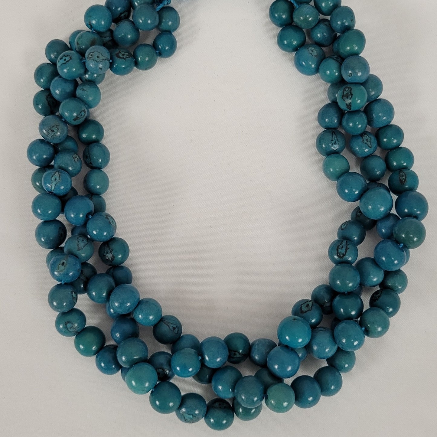 NWT One Market Blue Beaded Necklace Boho Handmade MSRP $30