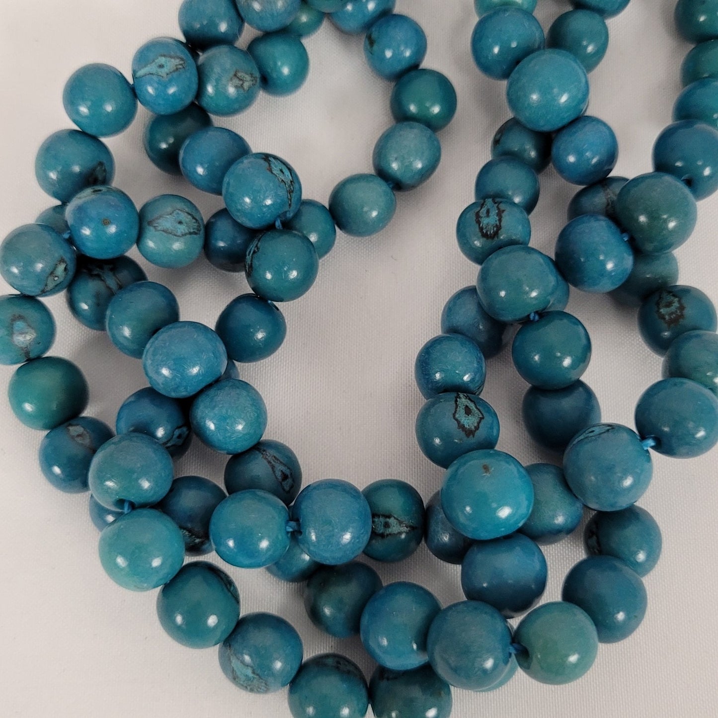 NWT One Market Blue Beaded Necklace Boho Handmade MSRP $30