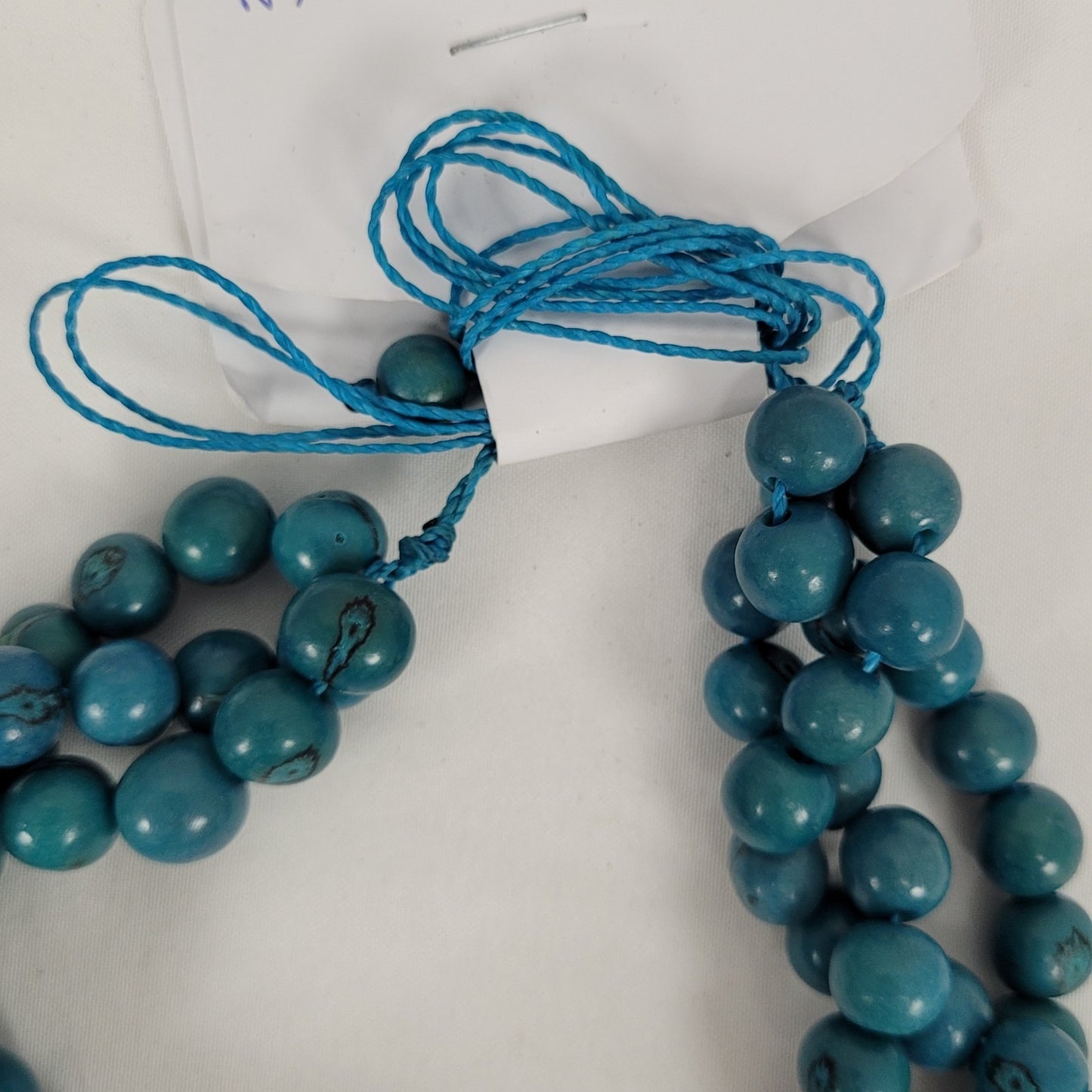 NWT One Market Blue Beaded Necklace Boho Handmade MSRP $30