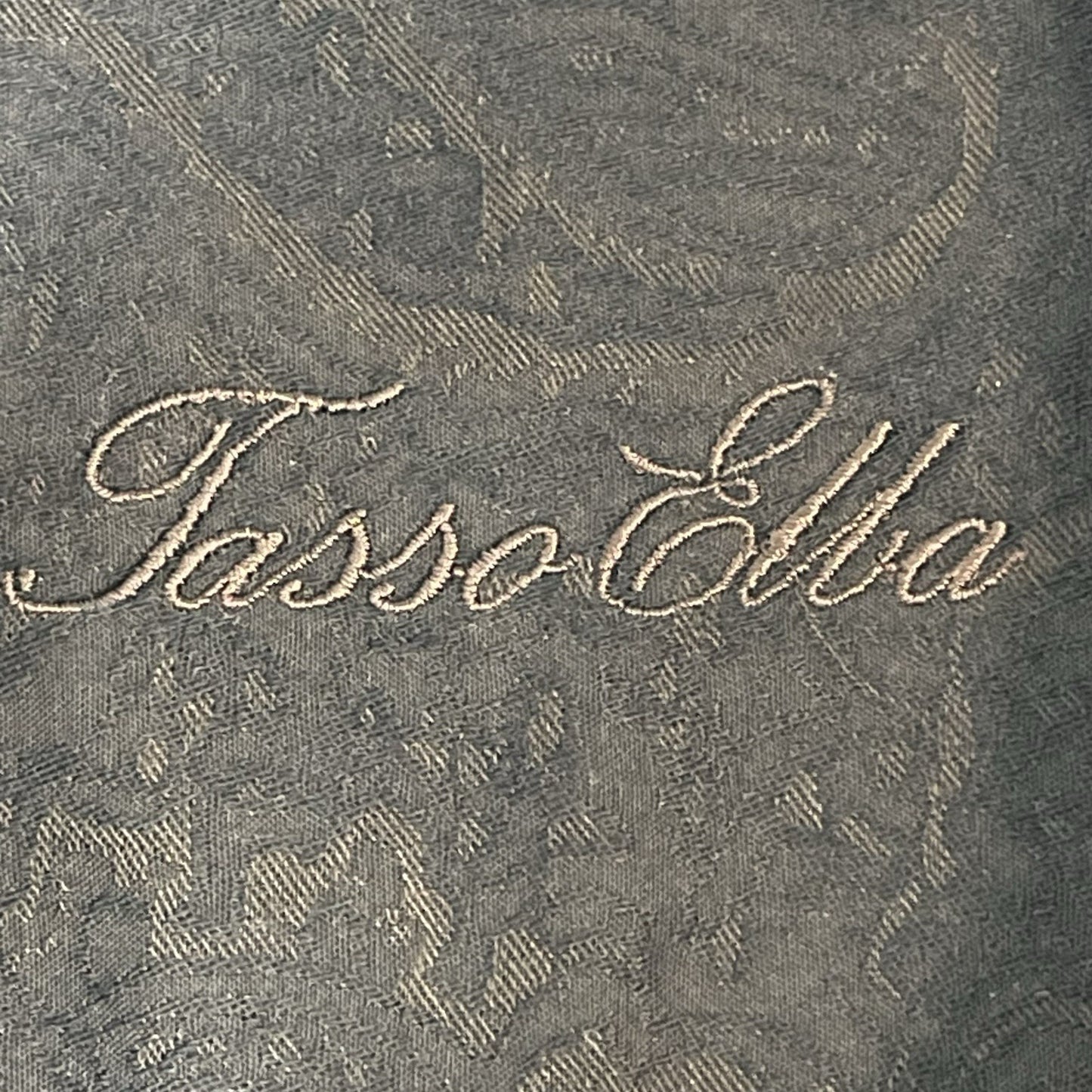 Tasso Elba Black Paisley Button Up Long Sleeve Shirt Size Medium M 15 15-1/2
