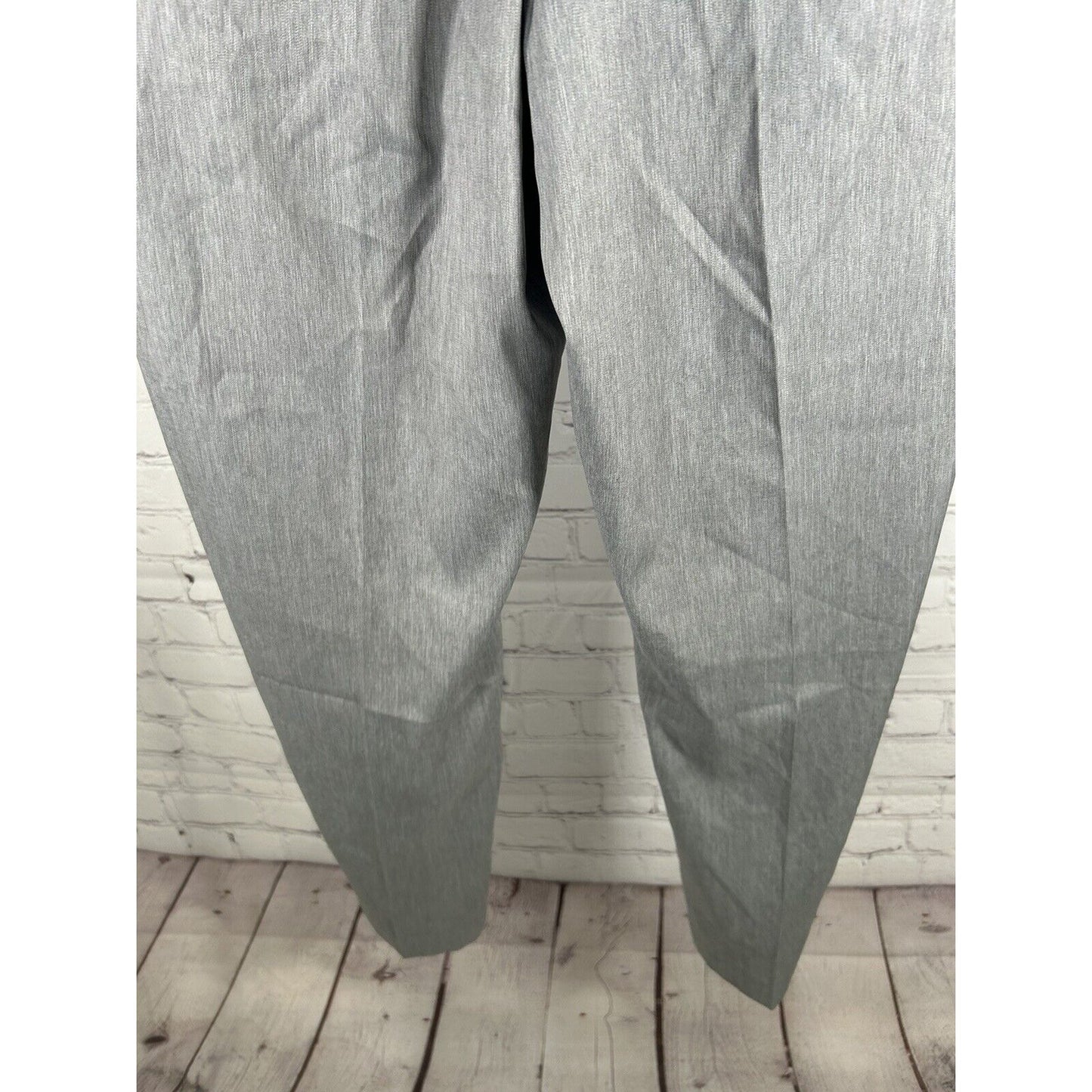 Tahari Gray Polyester Blend Mid Rise Men’s Slacks Dress Pant (38 x 30)