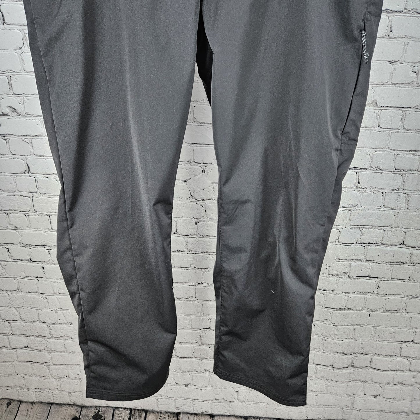 Hurley Black Jet Set Tech Pant Stretch Straight Leg Zip Pocket Casual 40x30
