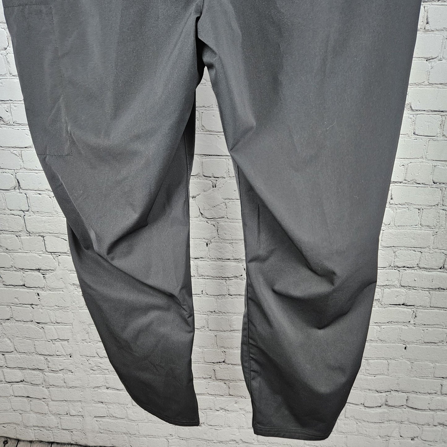 Hurley Black Jet Set Tech Pant Stretch Straight Leg Zip Pocket Casual 40x30