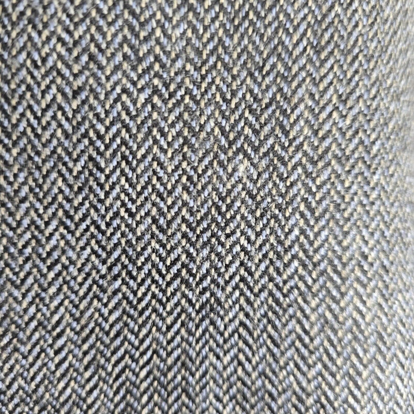 VTG Hart Schaffner Marx Herringbone Gray 2 Button Silk Blend Sport Coat  Sz 40R