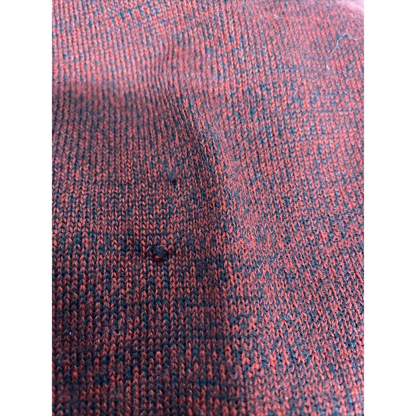 Karen Scott Merino Wool Blend Red Black Velvet Flower Sweater Australia Made L