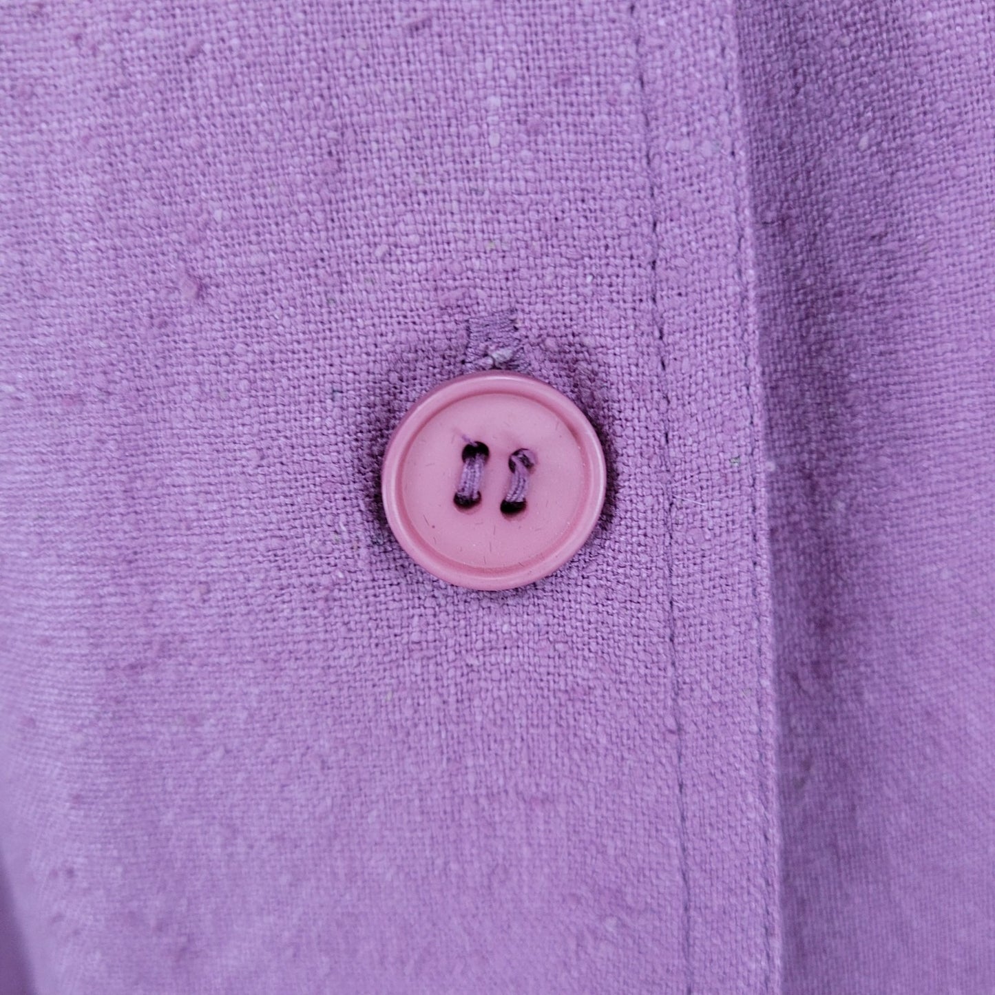 VTG Cirage Purple 100% Silk Pleated Buttoned A Line Midi Skirt Size 12 (26x31)