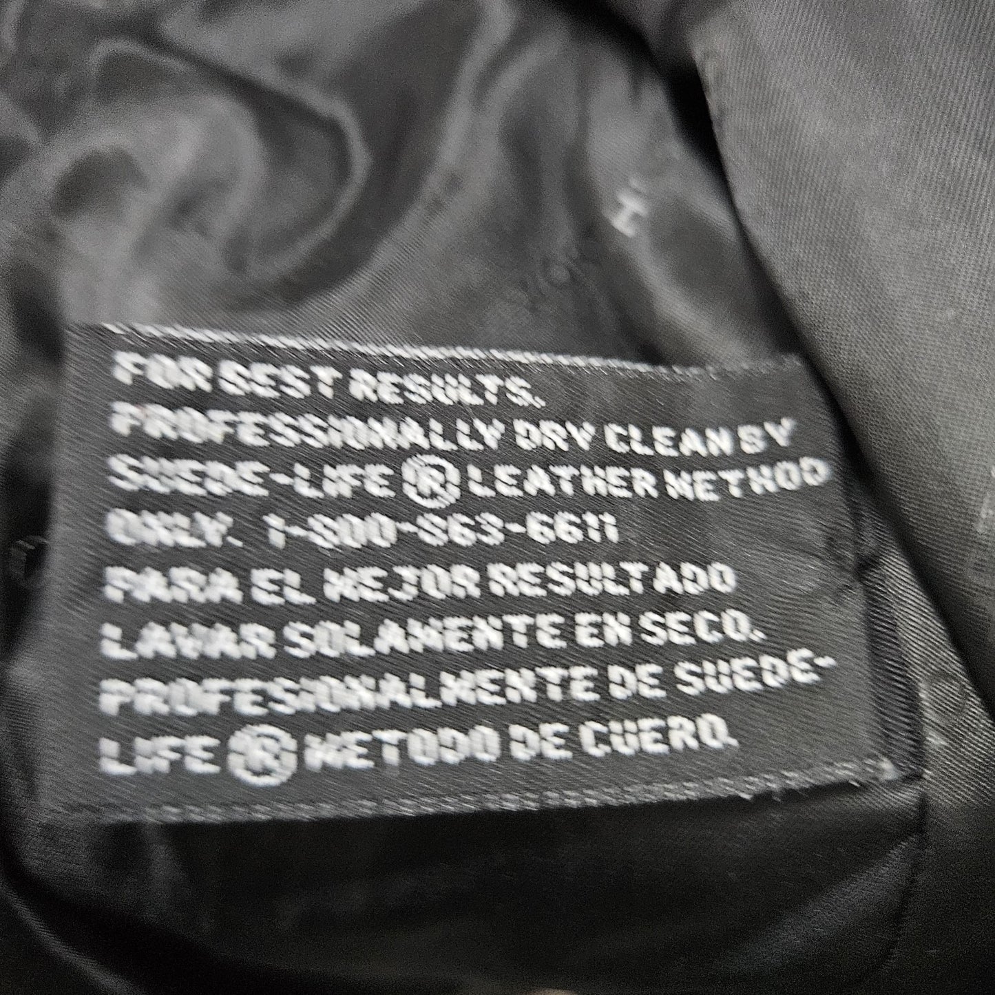 Worthington Black Genuine Lambskin Leather Snap Lined Blazer Style Jacket Large