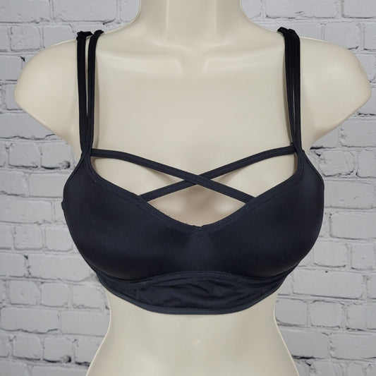 PINK Victoria's Secret Black Underwire Push Up Pullover Bralette Bra Size Small