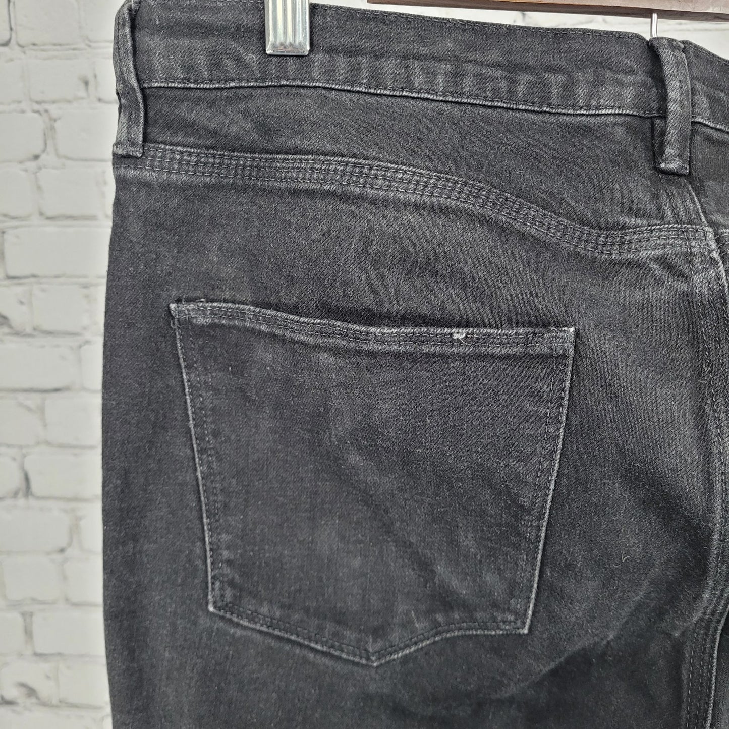 Madewell Black Denim Skinny Skinny Ankle High Riser Stretch Jeans 32 (33x28)