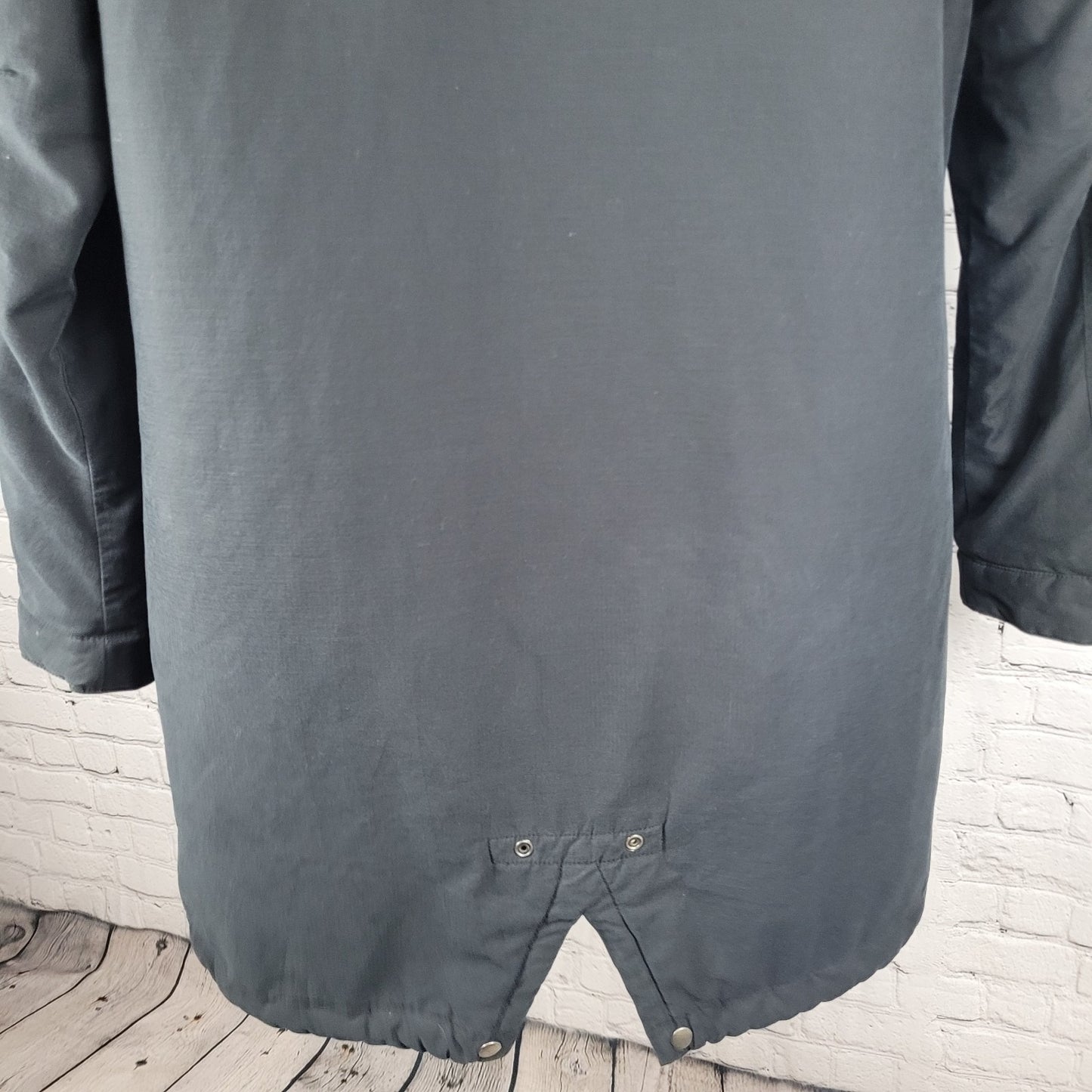 Ben Sherman Black World Tour Fur Hooded Full Zip Insulated Parka Coat Size 3 L