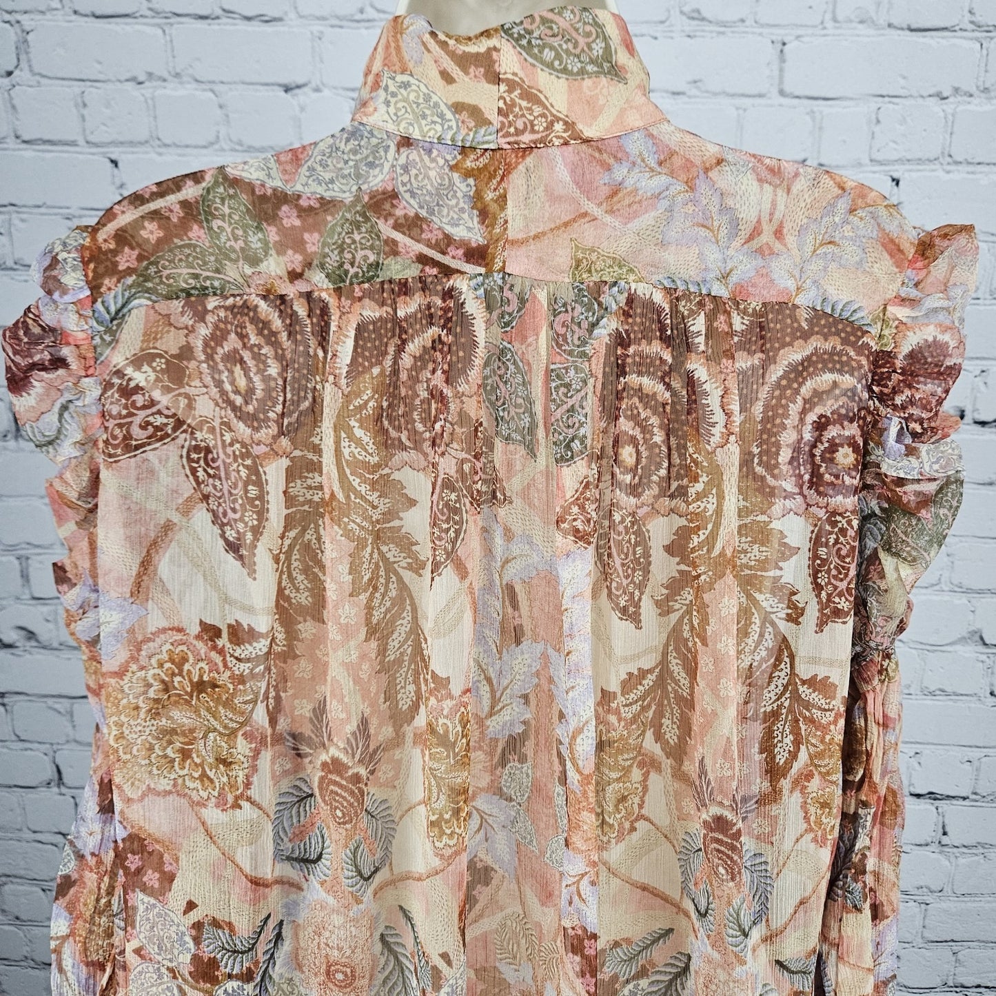 Zimmermann Multicolor Silk Ruffle Floral Sparkle Button Blouson Mini Dress 2