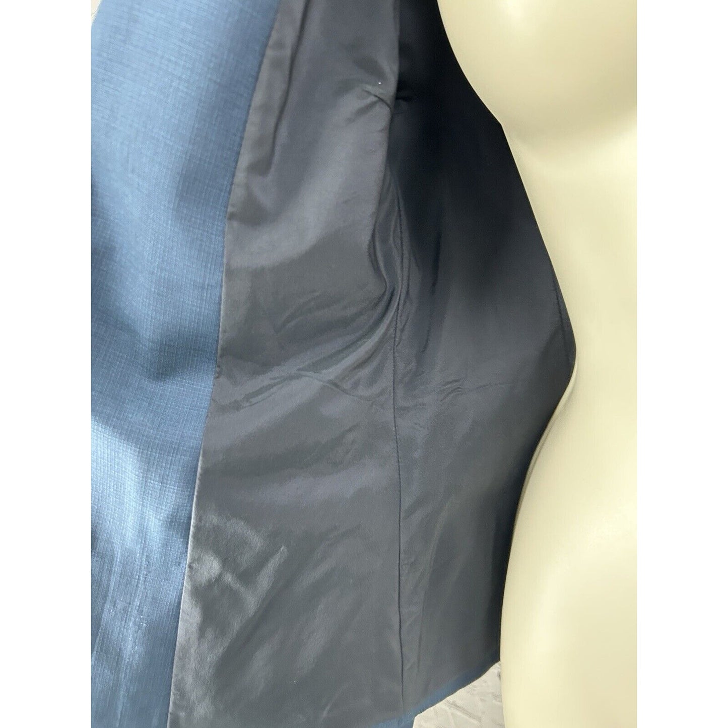 Boss Hugo Boss Dark Blue Virgin Wool Single Clasp Collared Blazer Women’s Size 4