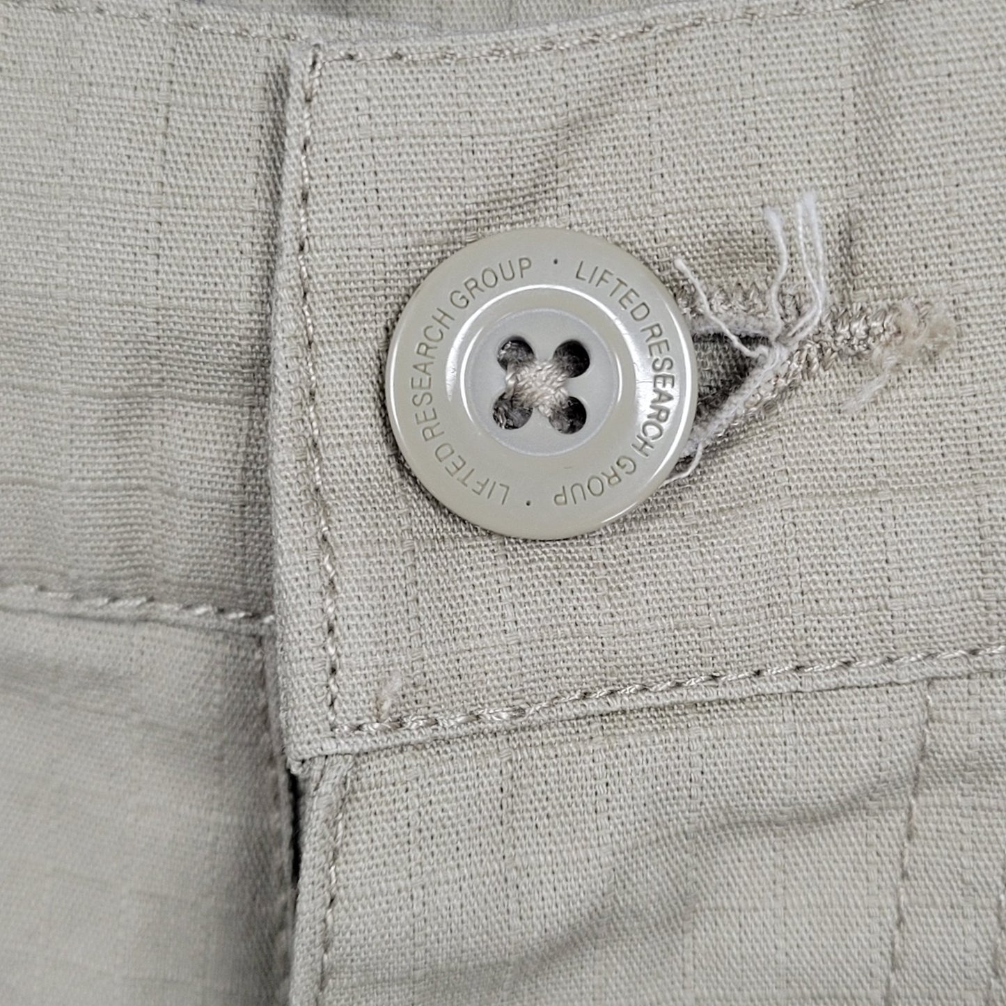 LRG Lifted Research Group Tan 100% Cotton Cargo Pockets Shorts 32