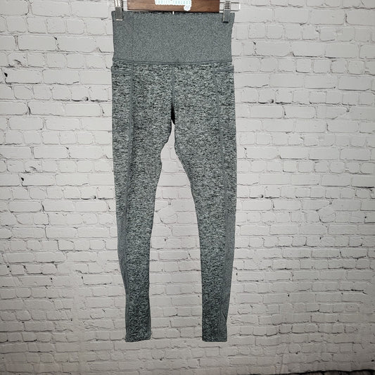 Athleta Grey Exhale Heel Tight Athleisure Yoga Pants Leggings Size XS (24x32)