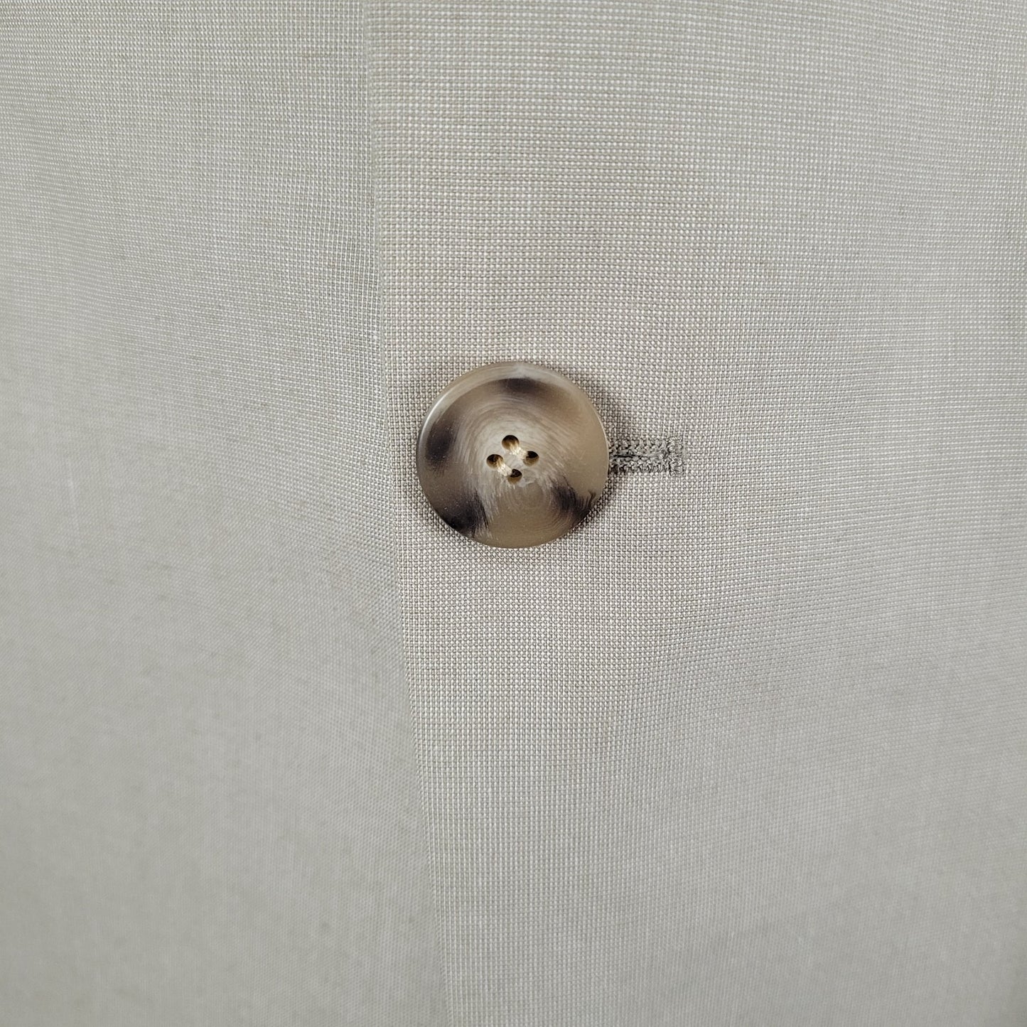 Chaps Ralph Lauren Beige 2 Button Single Vent Notch Blazer Suit Jacket Size 40R