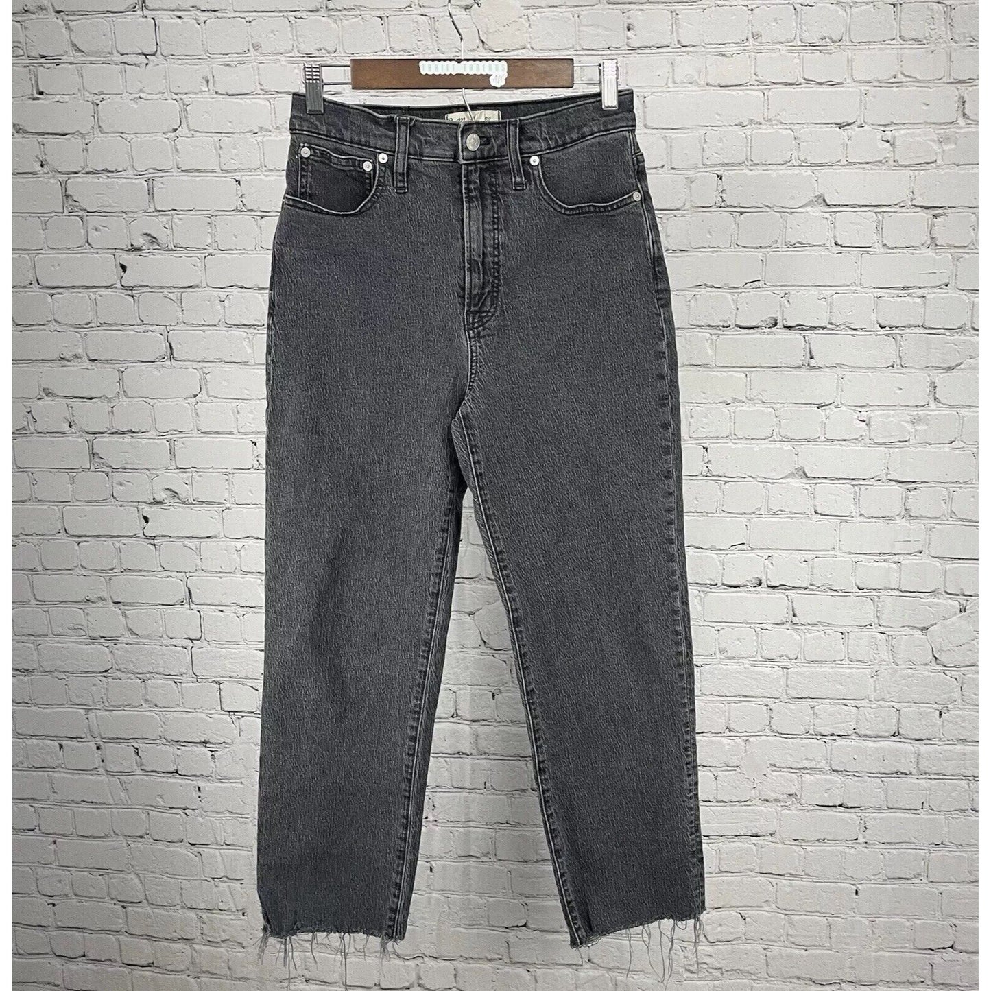 Madewell The Perfect Vintage Jean Black Wash High Rise Jeans Size 27 (27x27)