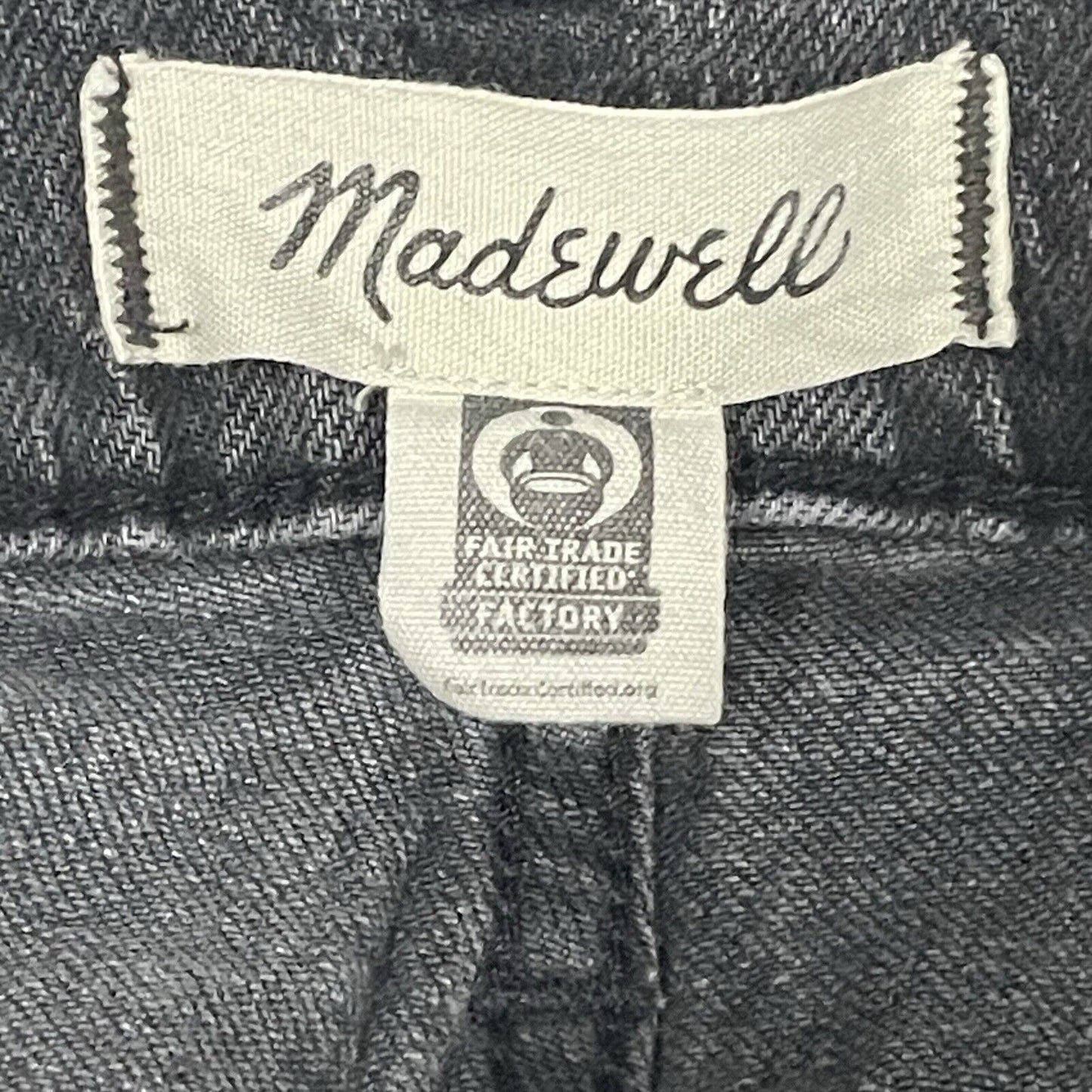 Madewell The Perfect Vintage Jean Black Wash High Rise Jeans Size 27 (27x27)