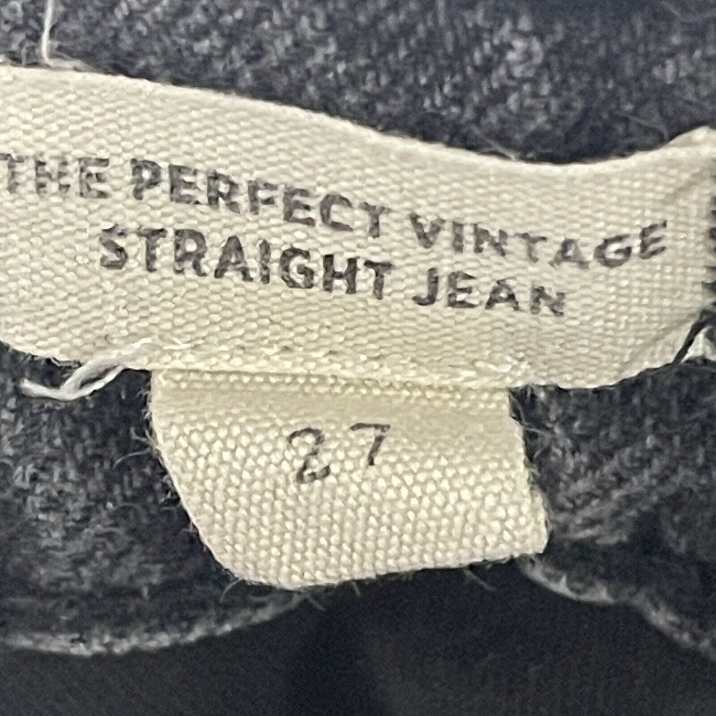 Madewell The Perfect Vintage Jean Black Wash High Rise Jeans Size 27 (27x27)