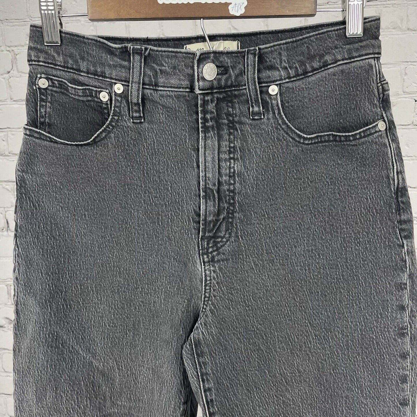 Madewell The Perfect Vintage Jean Black Wash High Rise Jeans Size 27 (27x27)