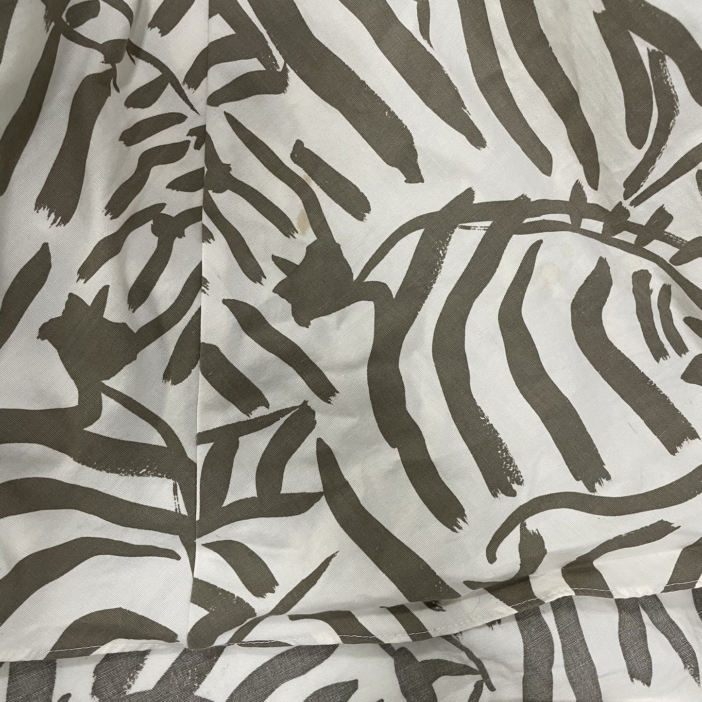 VTG Dawn Joy Fashions Ivory Printed Pleated A Line Dress USA Made Size 5/6