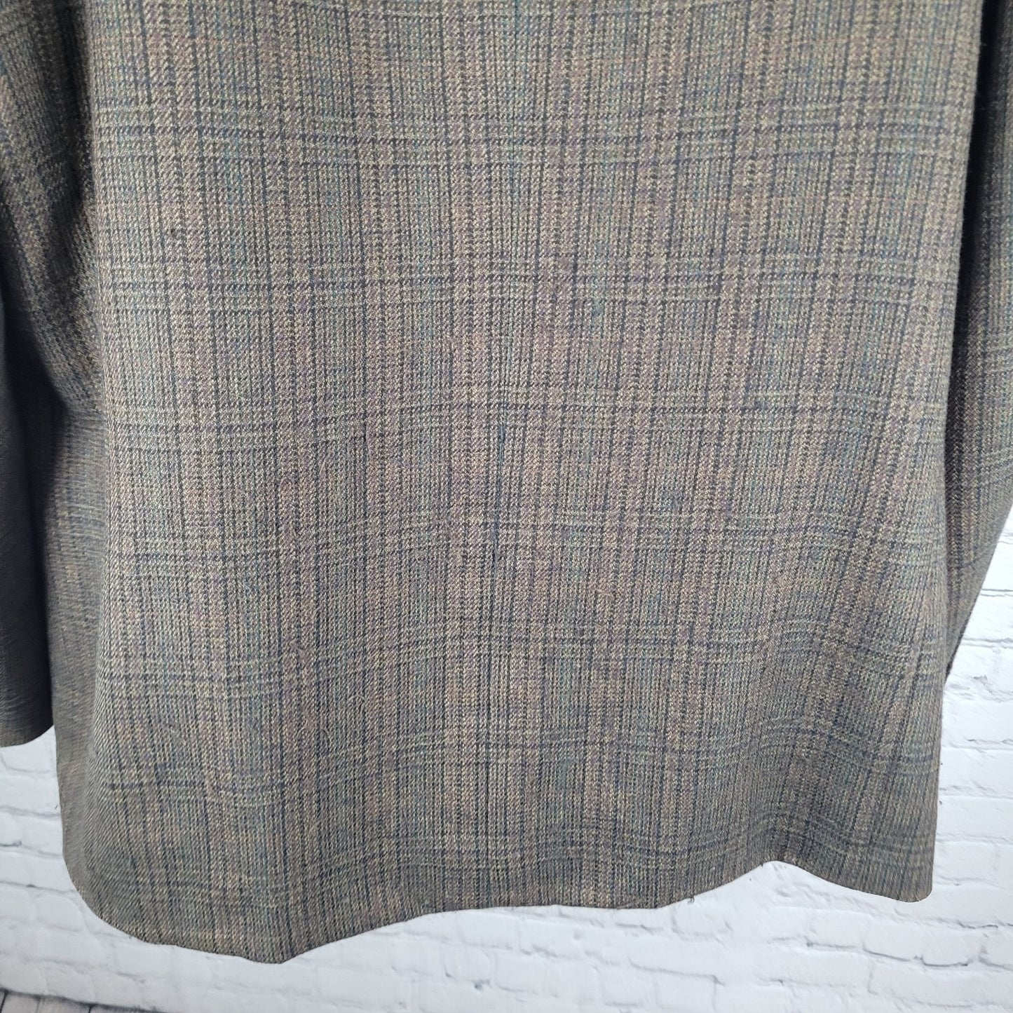 Oscar De La Renta Brown 100% Lambswool 2 Button Blazer Sport Coat Size 48R