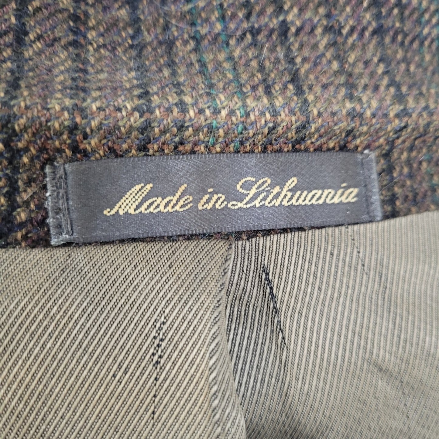 Oscar De La Renta Brown 100% Lambswool 2 Button Blazer Sport Coat Size 48R